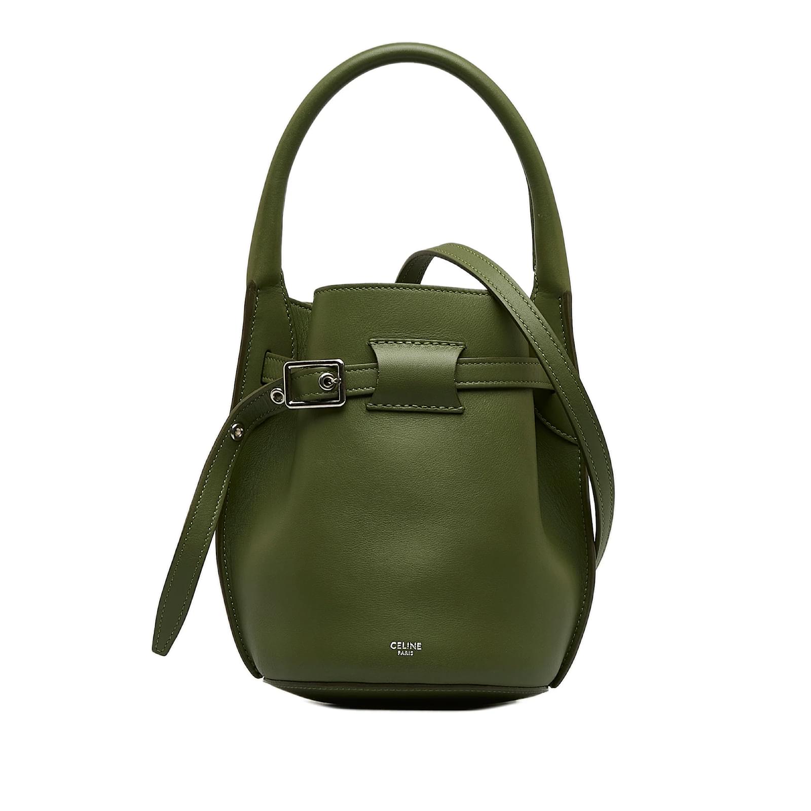 Celine bucket store bag green