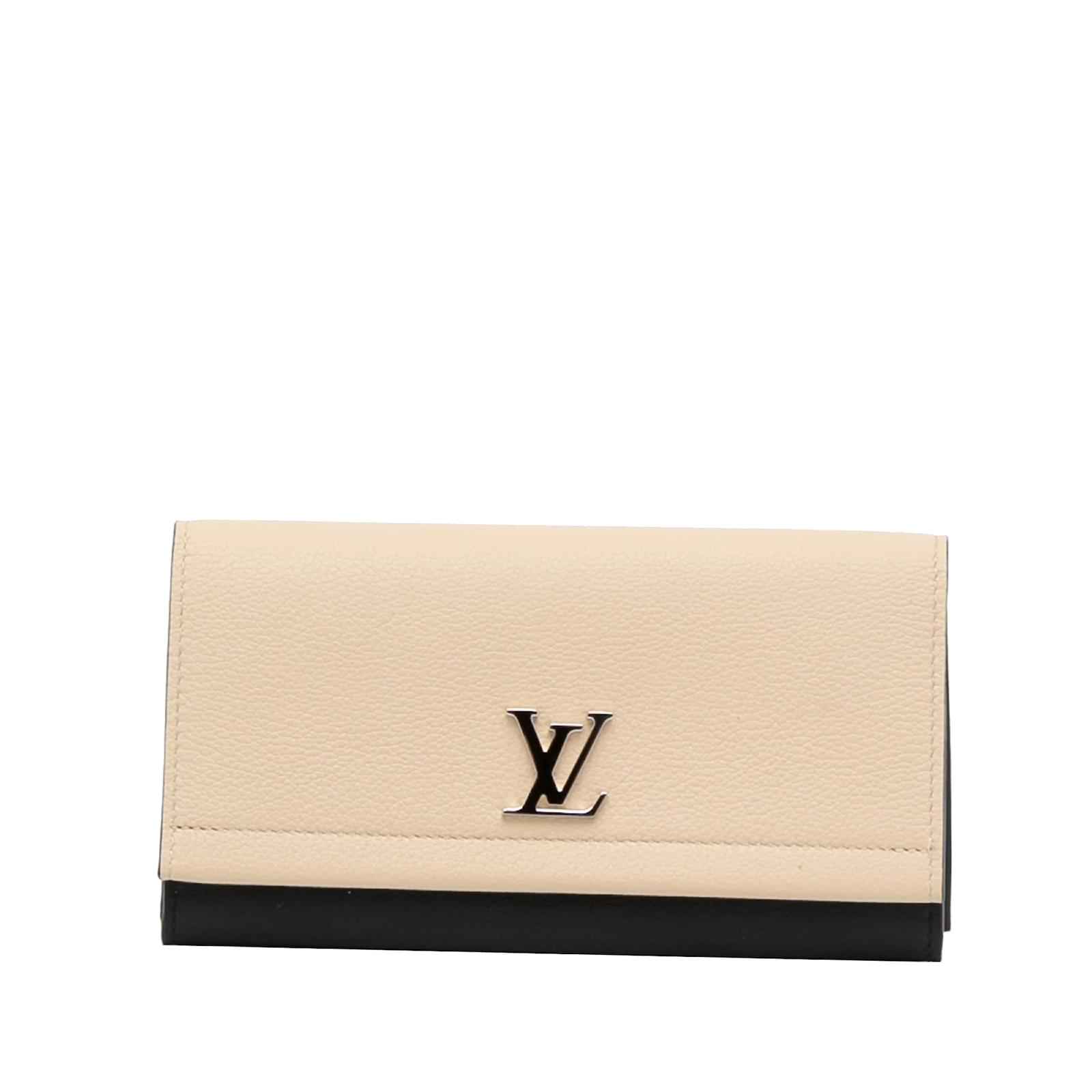 Louis Vuitton ★ Lockme II Wallet Black Black Louis Vuitton Lockme II Wallet Leather ref.1136652