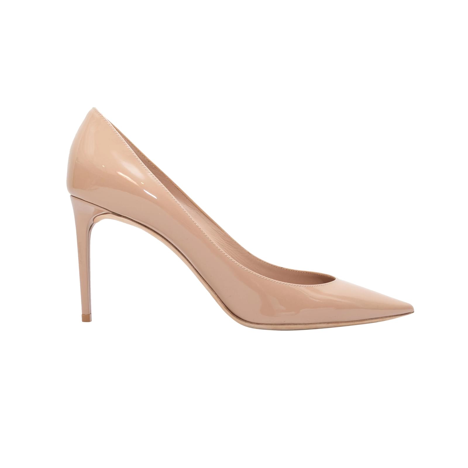 Beige patent leather on sale pumps