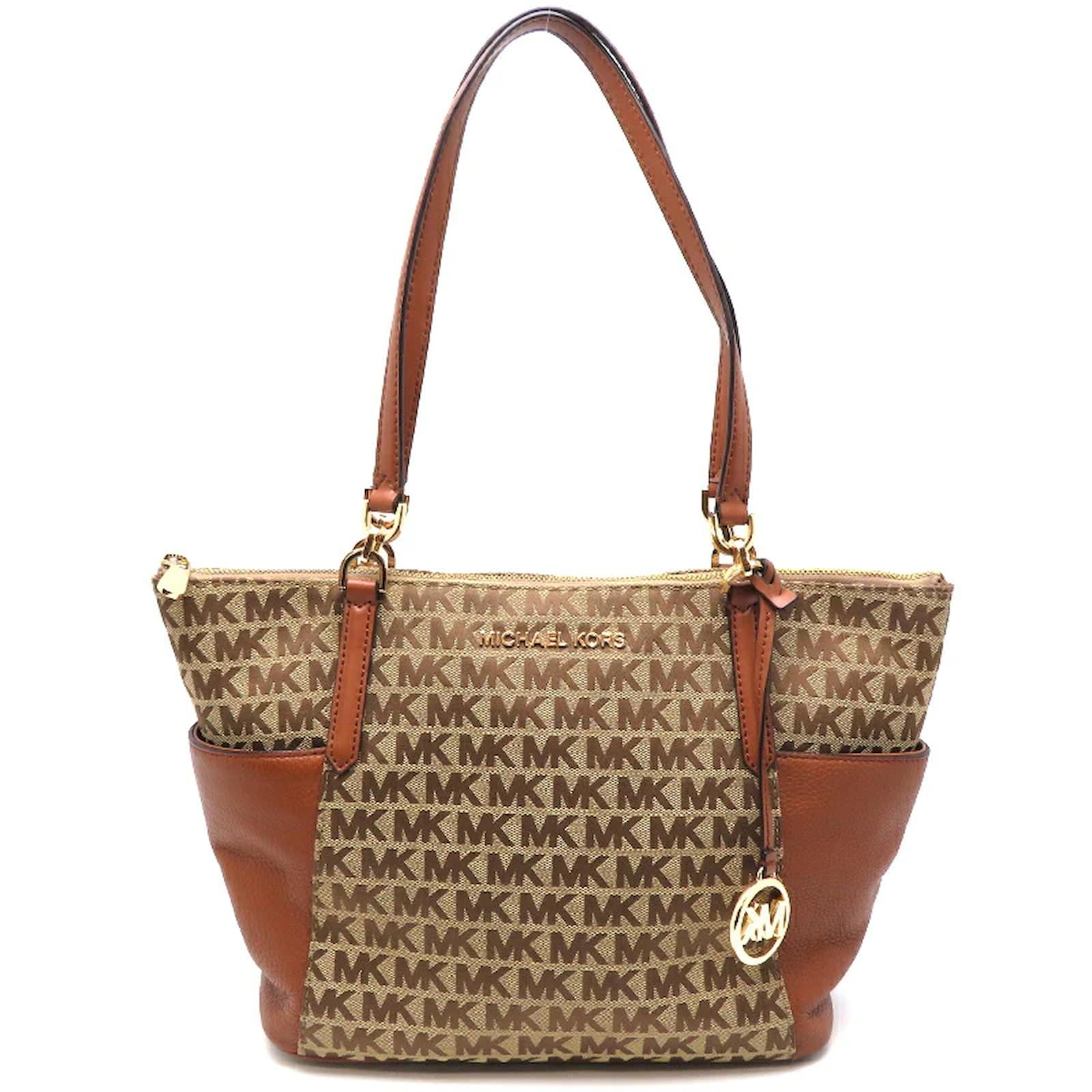 Michael kors tote best sale brown