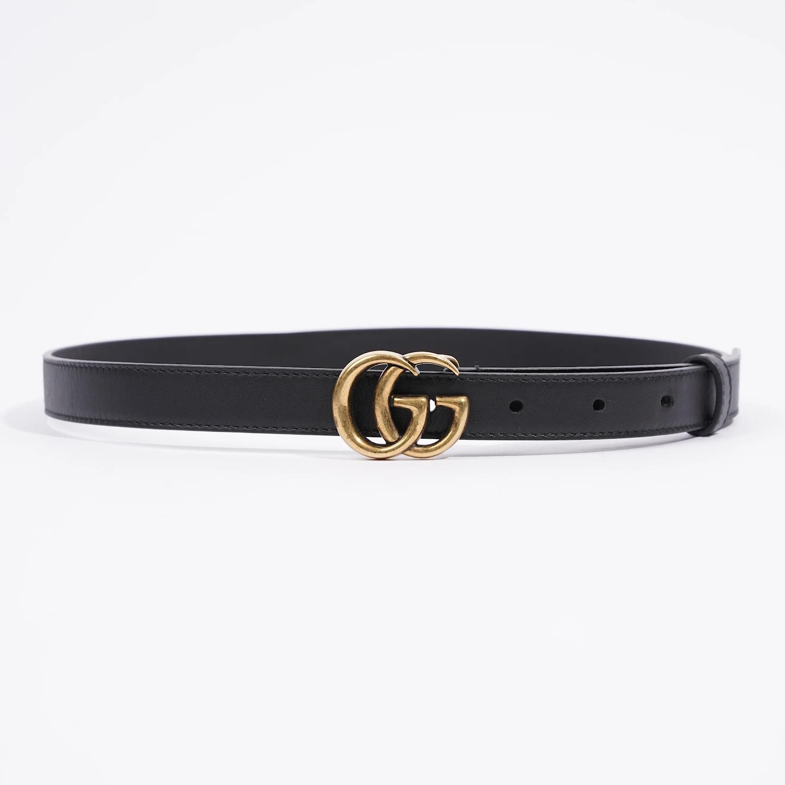 Cintura gucci shop nera sottile