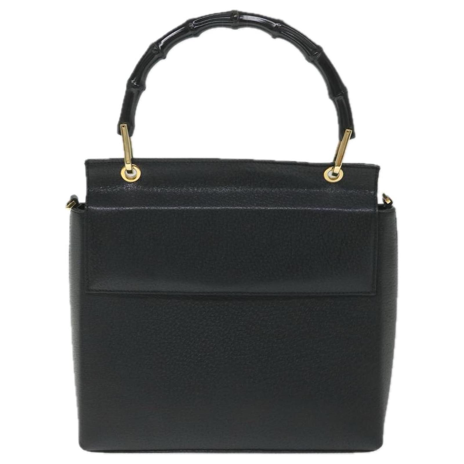 Gucci Bamboo Black Leather ref.1141778 - Joli Closet