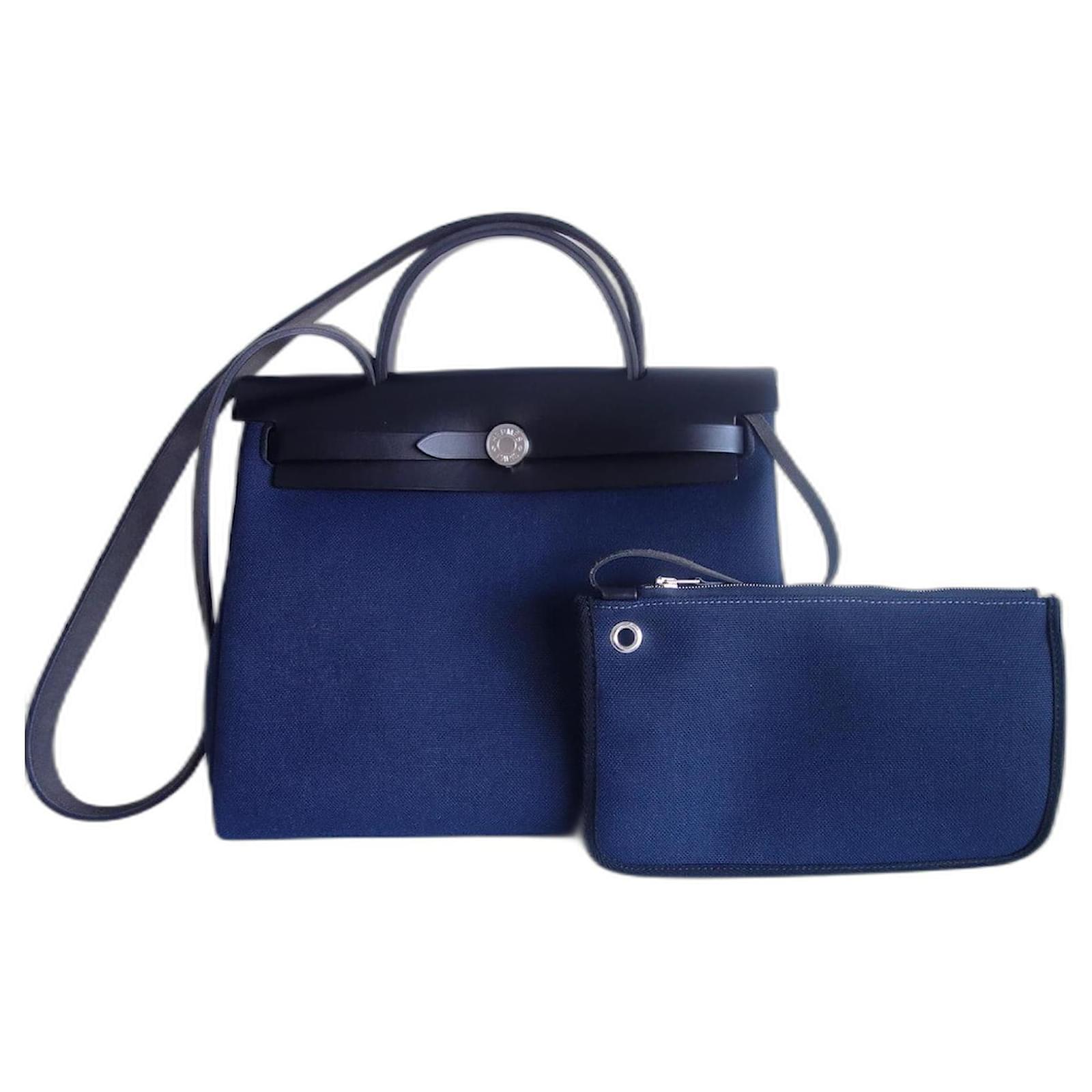 Hermes navy blue bag sale