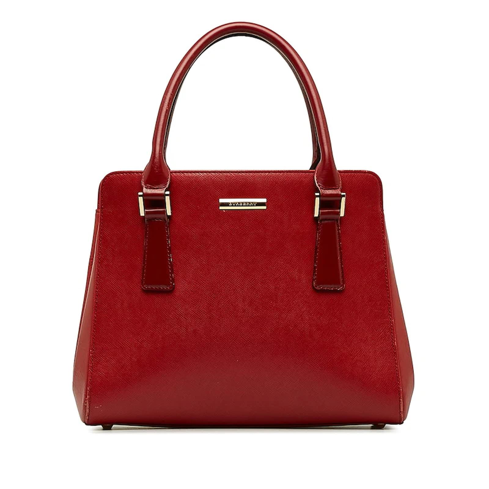 Burberry hot sale red handbag