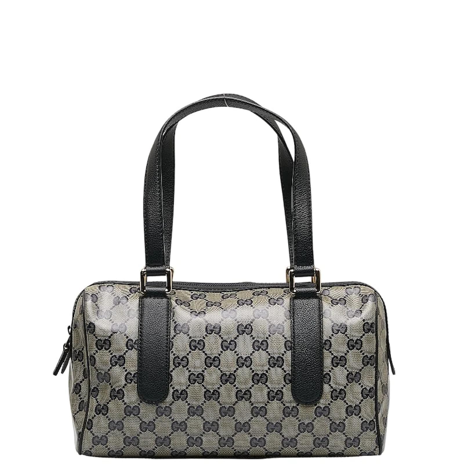 Gucci GG Crystal Boston Bag 257289 Black Cloth ref.1143322 Joli