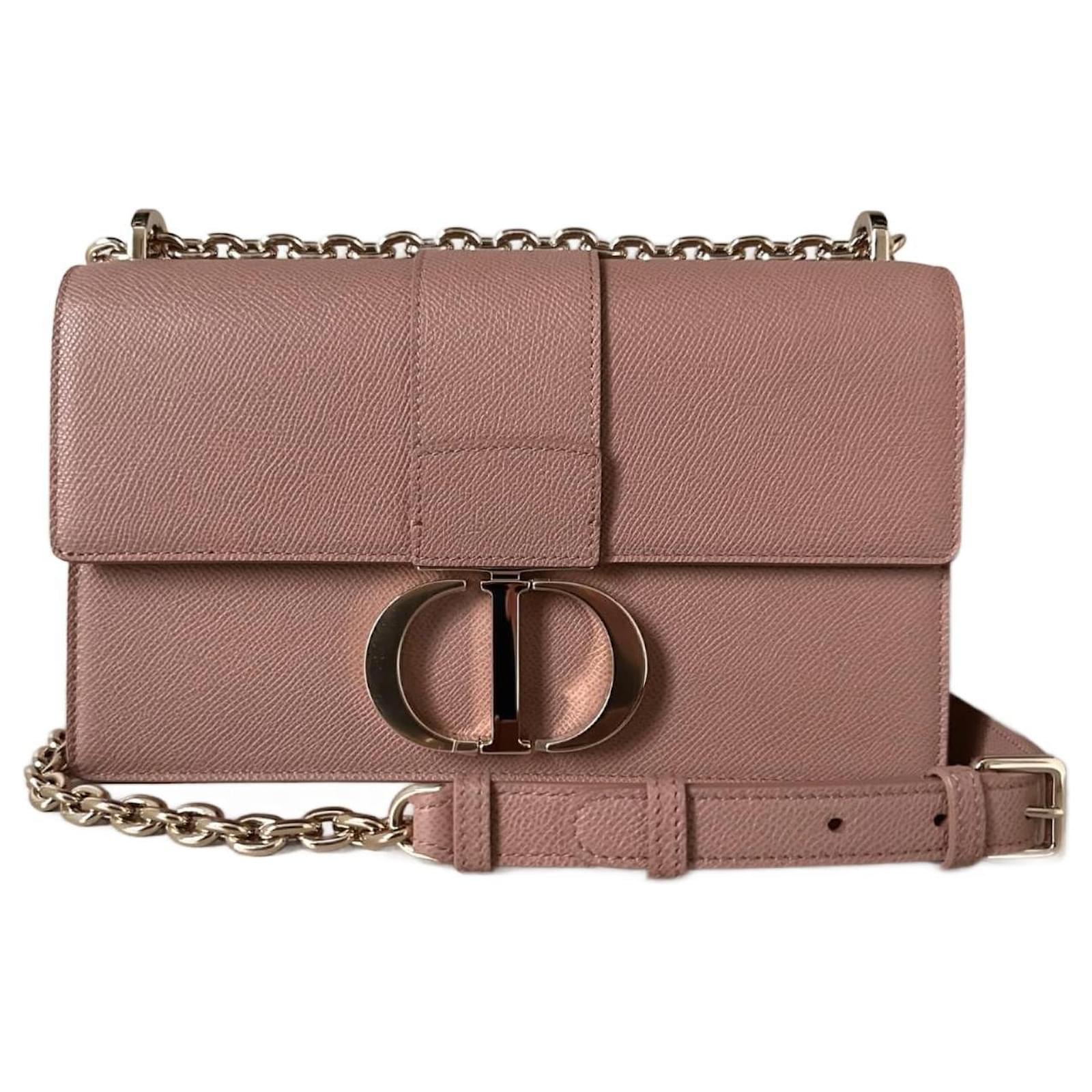 Christian Dior Montaigne 30 Kette In Nude Puderrosa Pink Leder Ref