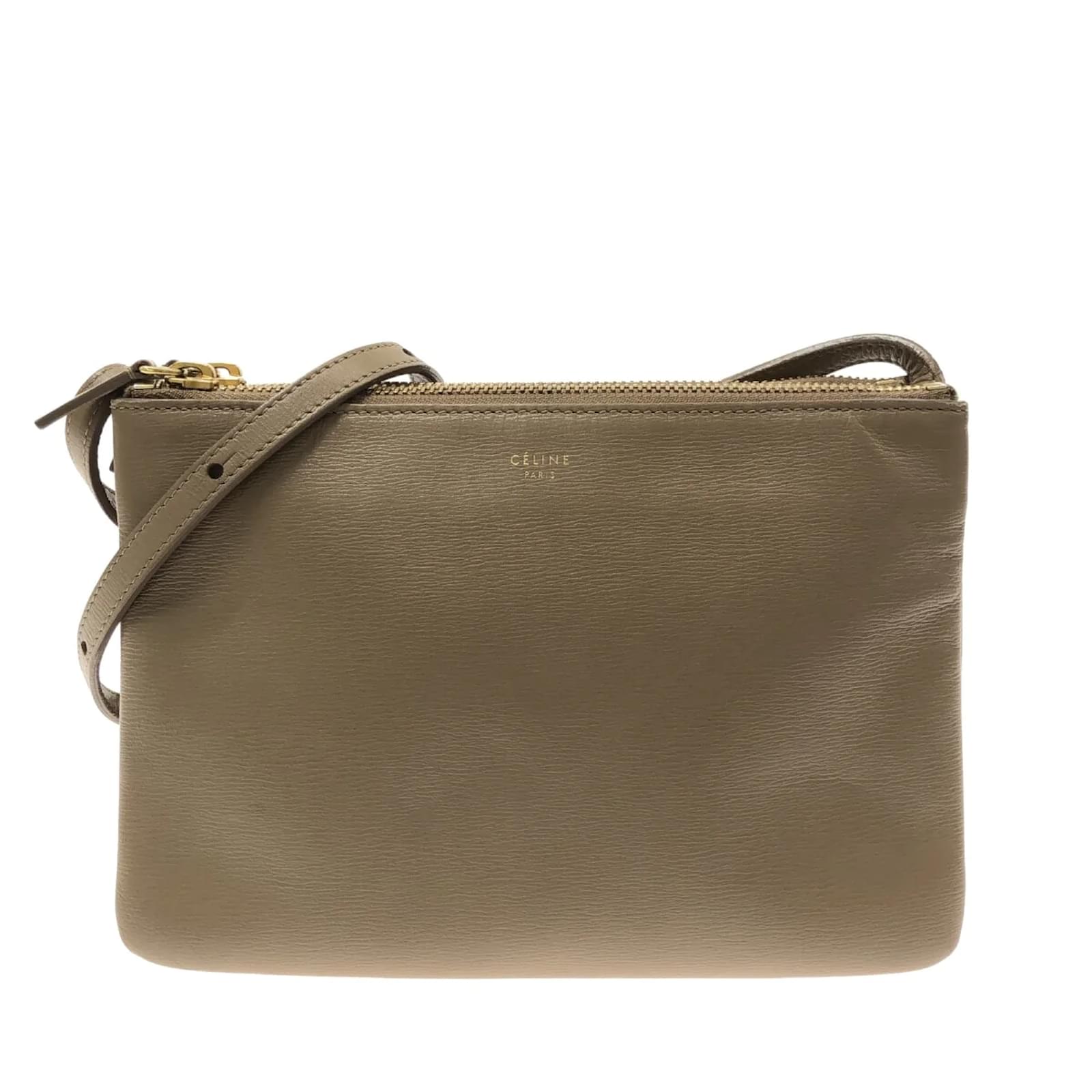 C line Trio Beige Leather ref.1143749 Joli Closet