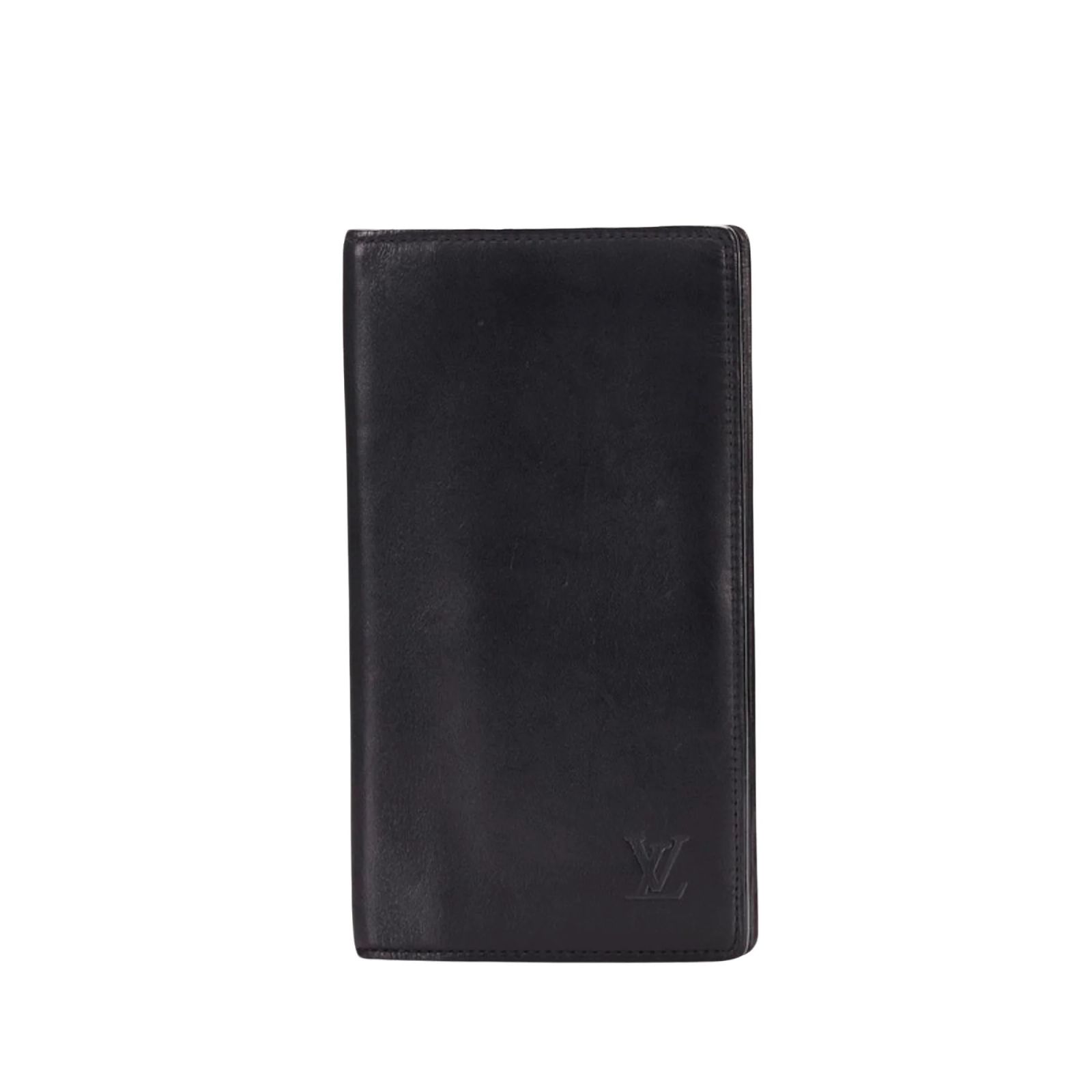 Louis Brazza Louis Vuitton Brazza Black Leather ref.1143967 - Joli Closet