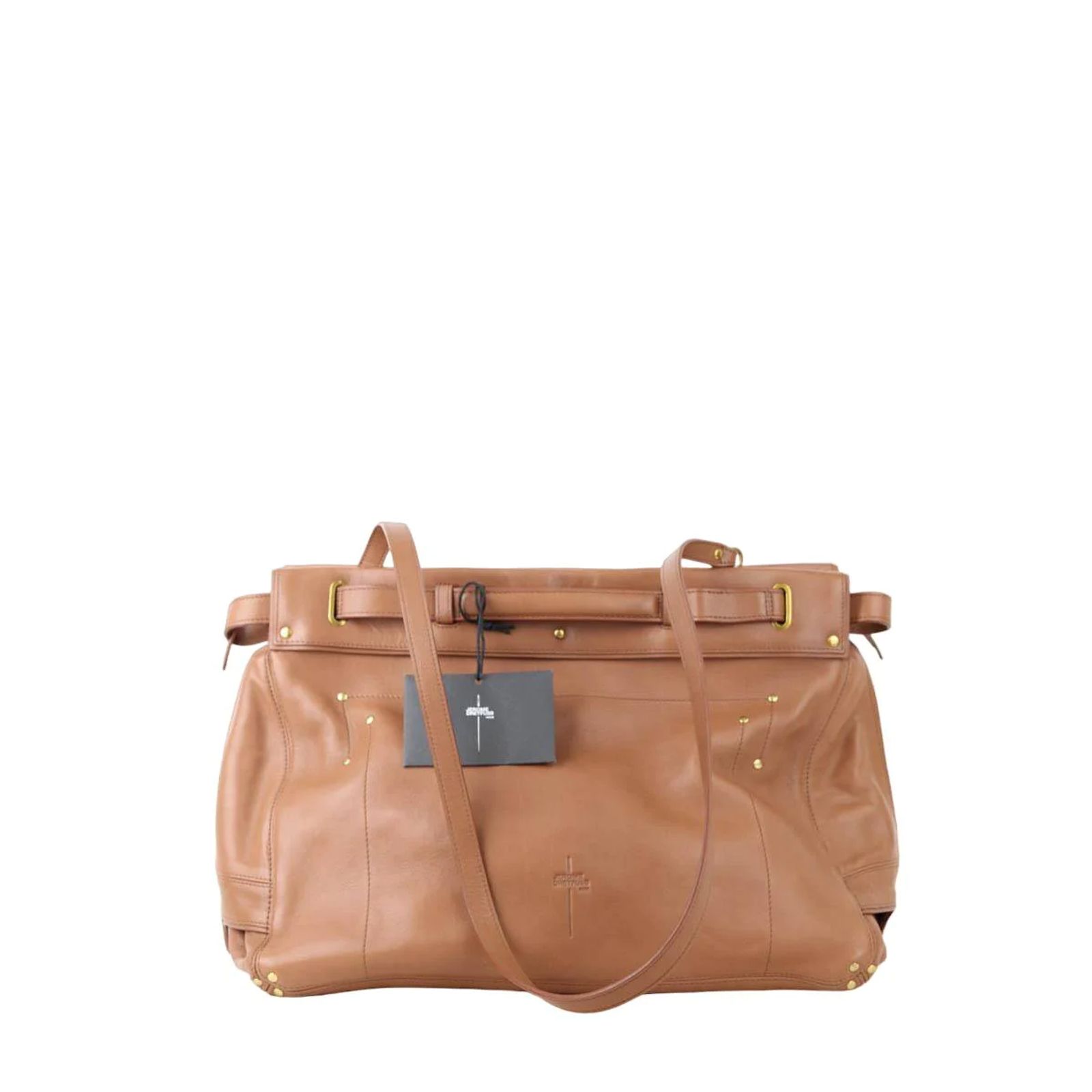 Jerome Dreyfuss Carlos leather handbag Brown ref.JC1145776 (Sold 