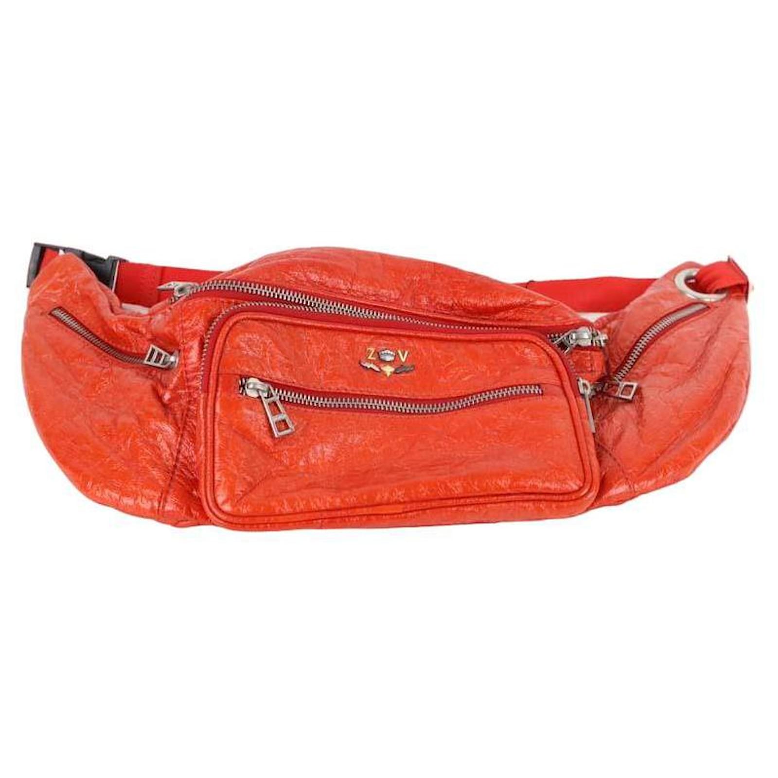 Zadig Voltaire Sac banane en cuir Orange ref.1145934 Joli Closet