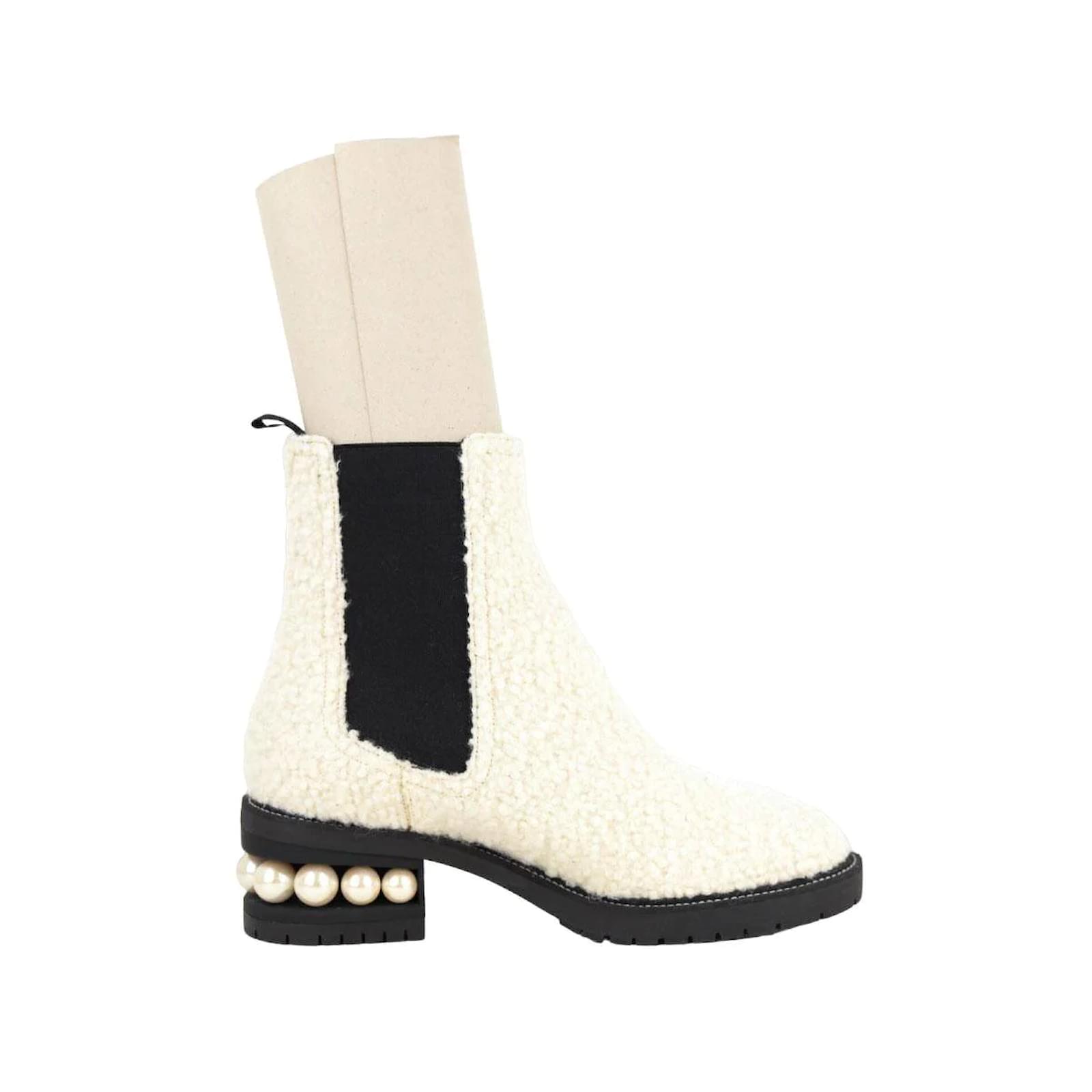 Nicholas Kirkwood White boots Cloth ref 1146080 Joli Closet