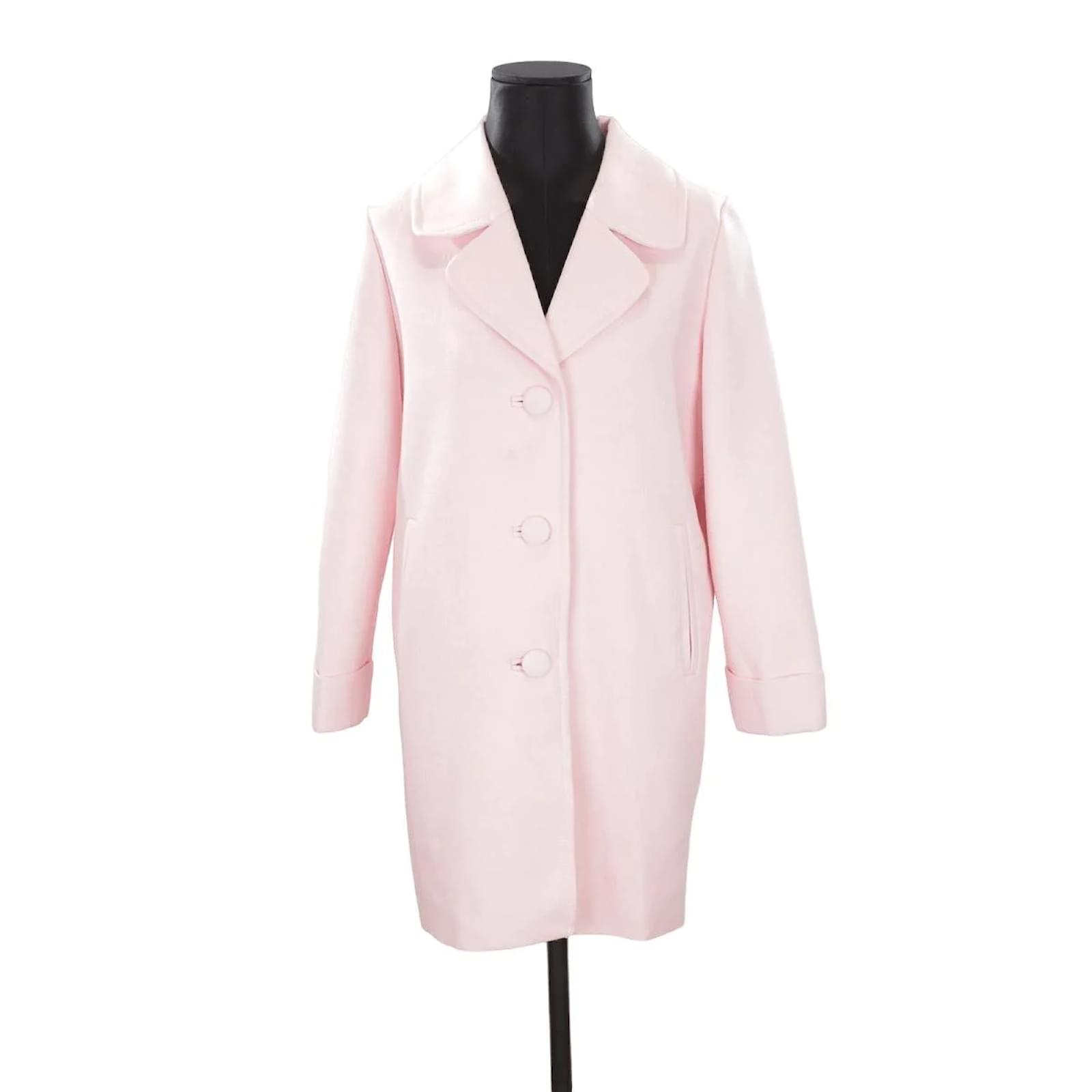 Claudie Pierlot pink coat Polyester ref.1147257 Joli Closet