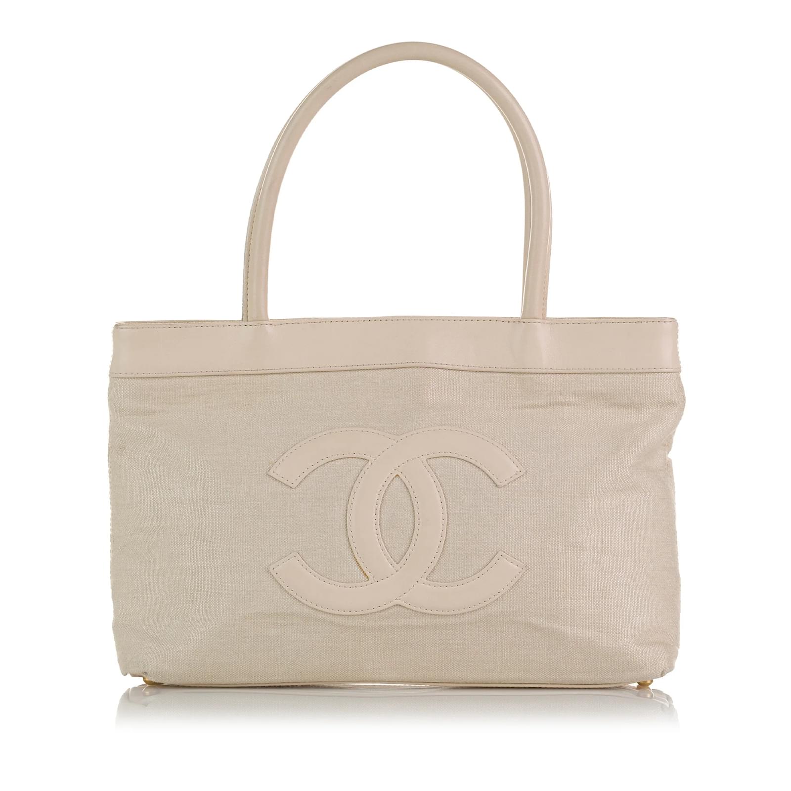 Cabas toile chanel hot sale