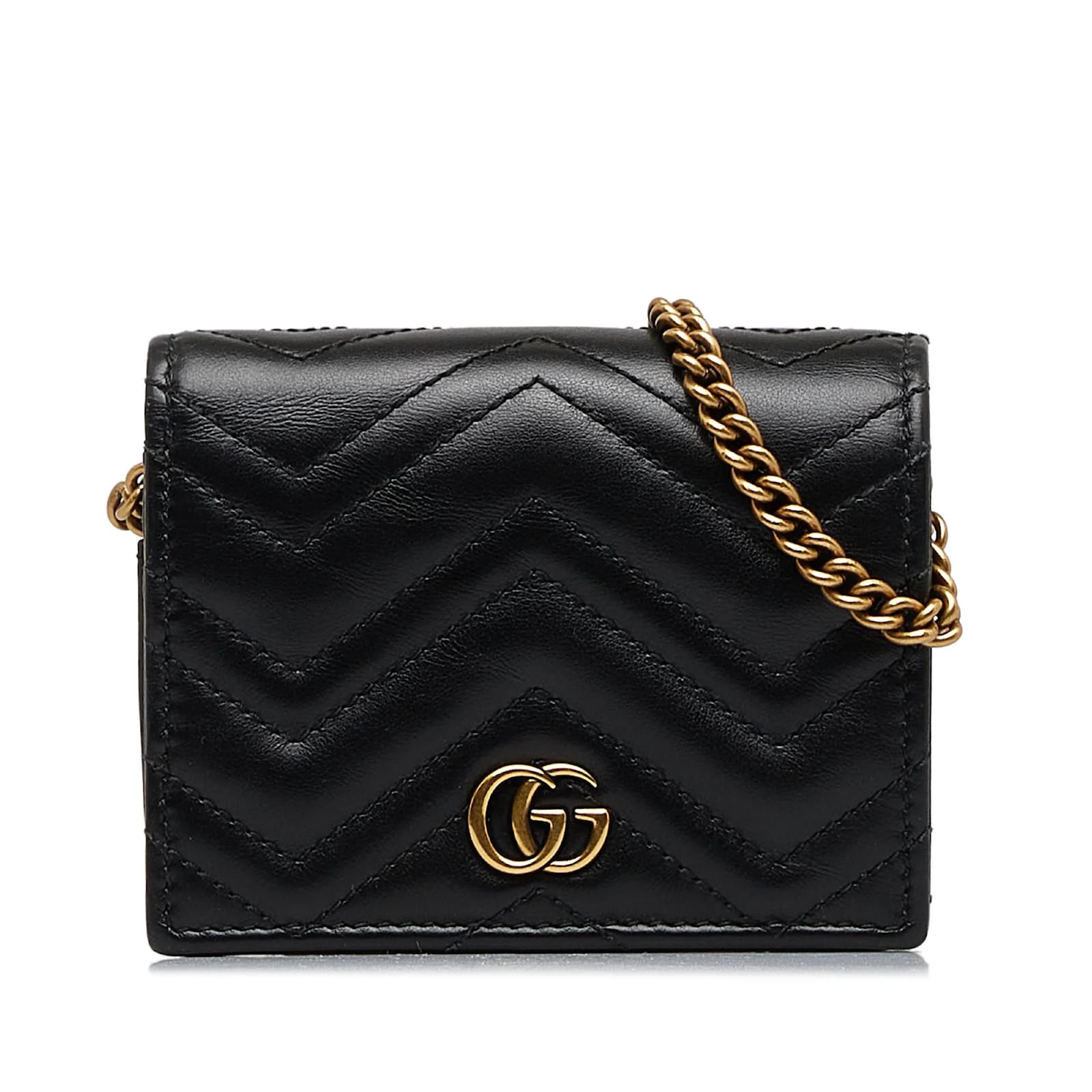 Mini sac gg marmont best sale en cuir avec chaîne