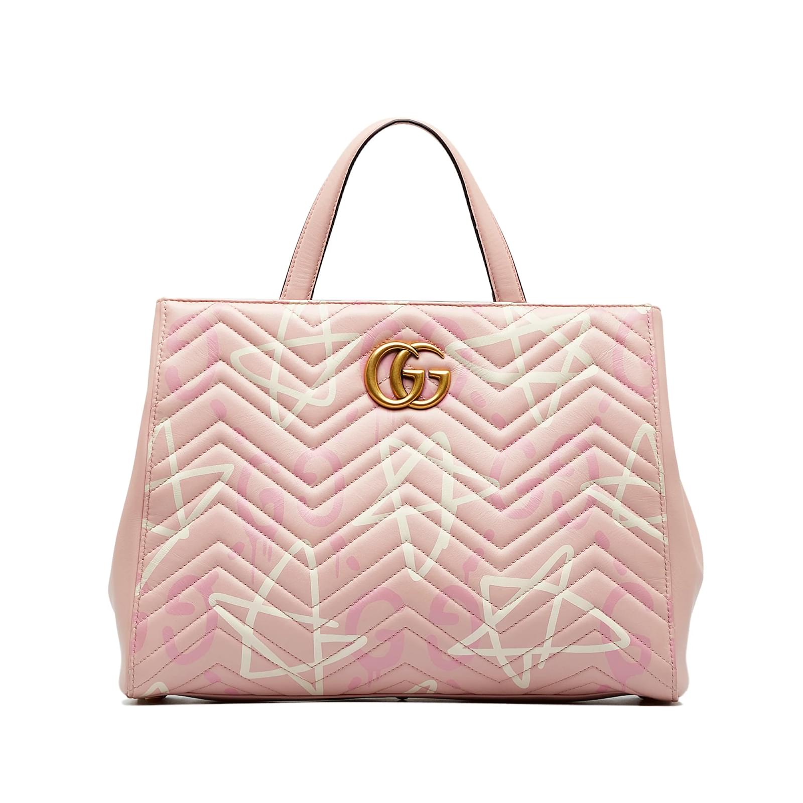 Gg marmont medium cheap matelassé top handle bag