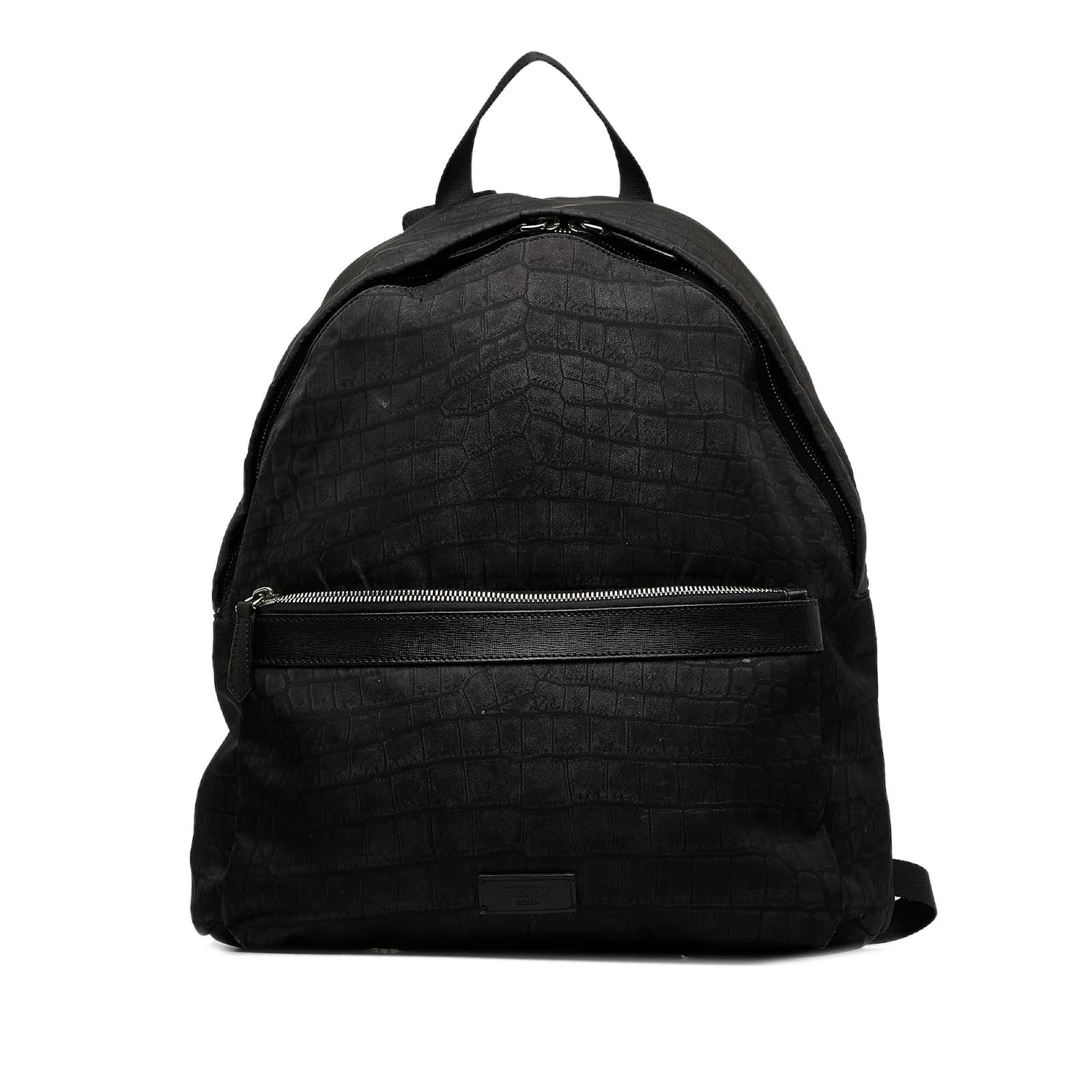 Fendi black sales nylon backpack