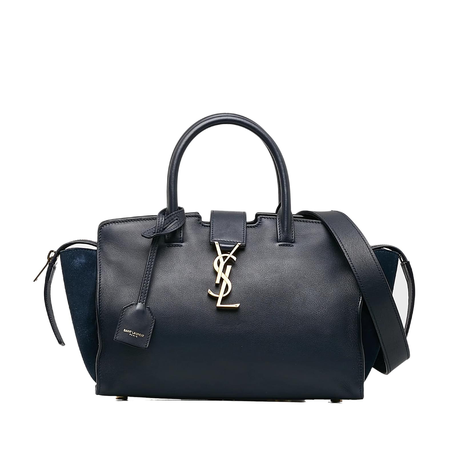 Ysl black satchel sale