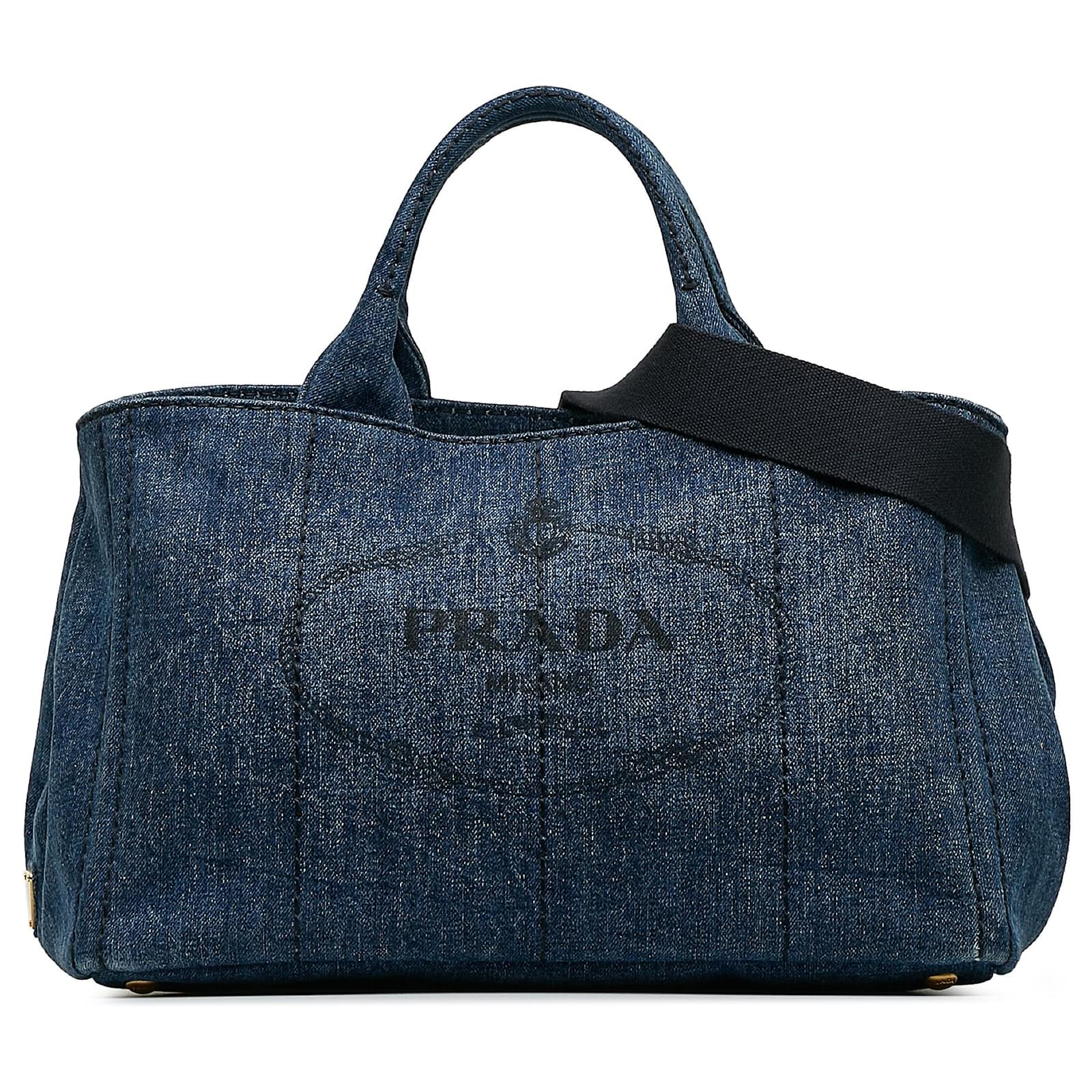 PRADA Denim Leather 2Way Bag Hand Shoulder Bag Blue BN2069 – Aethera Bags |  Blue bags, Prada, Shoulder bag