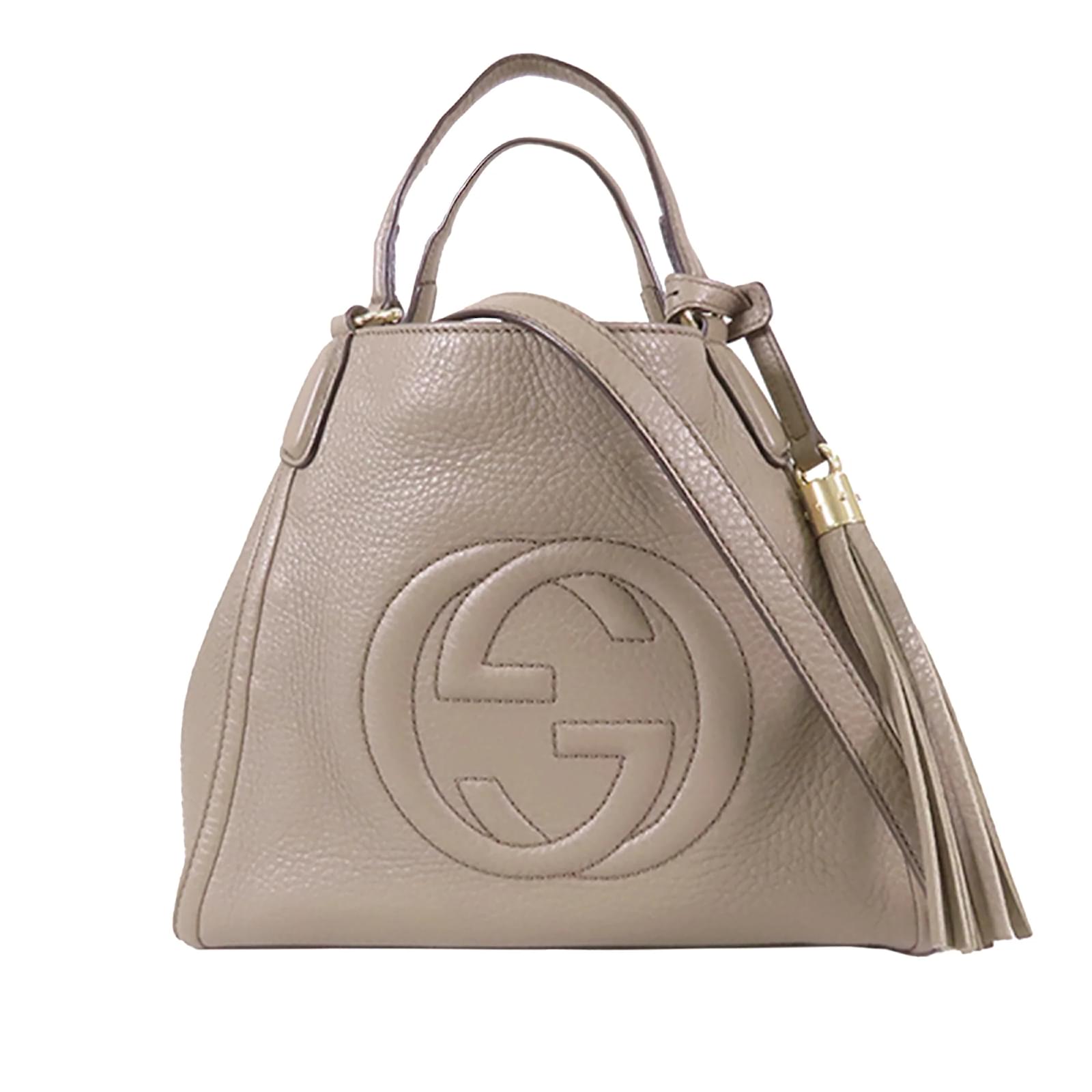 Gucci taupe online handbag