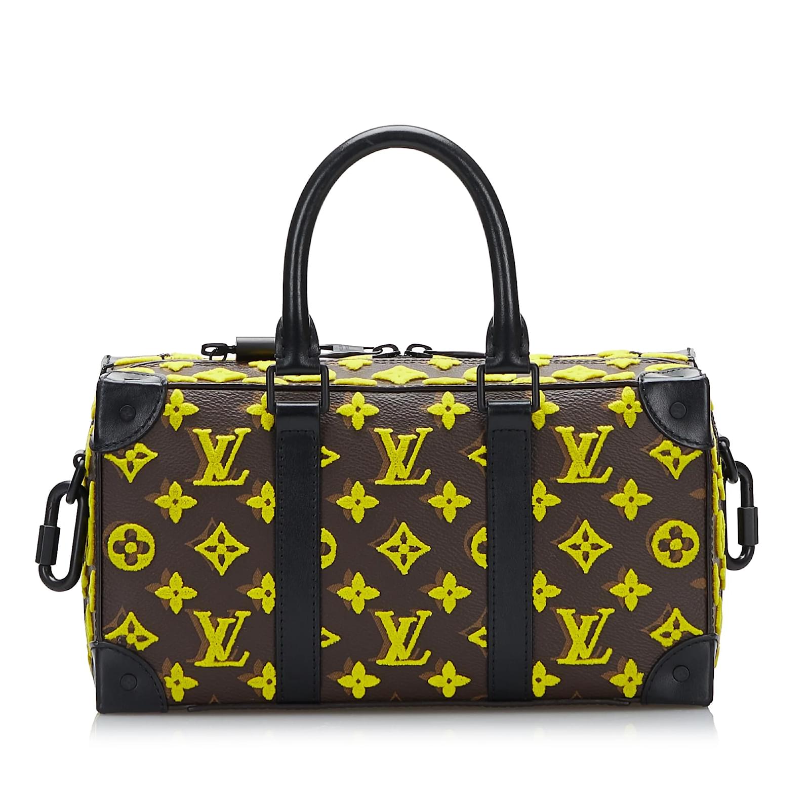 Speedy LOUIS VUITTON Taschen Schneller Koffer Schwarz Leinwand ref.1153688 Joli Closet