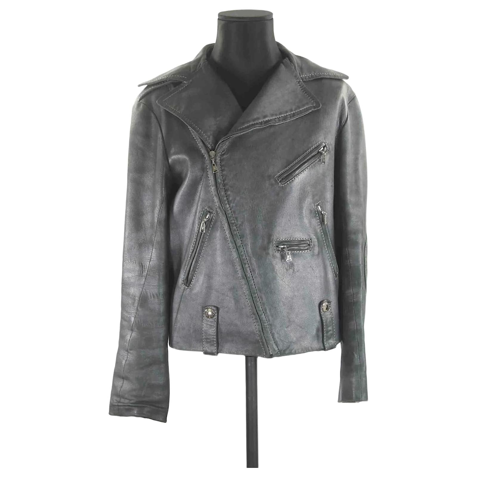 Veste en discount cuir louis vuitton