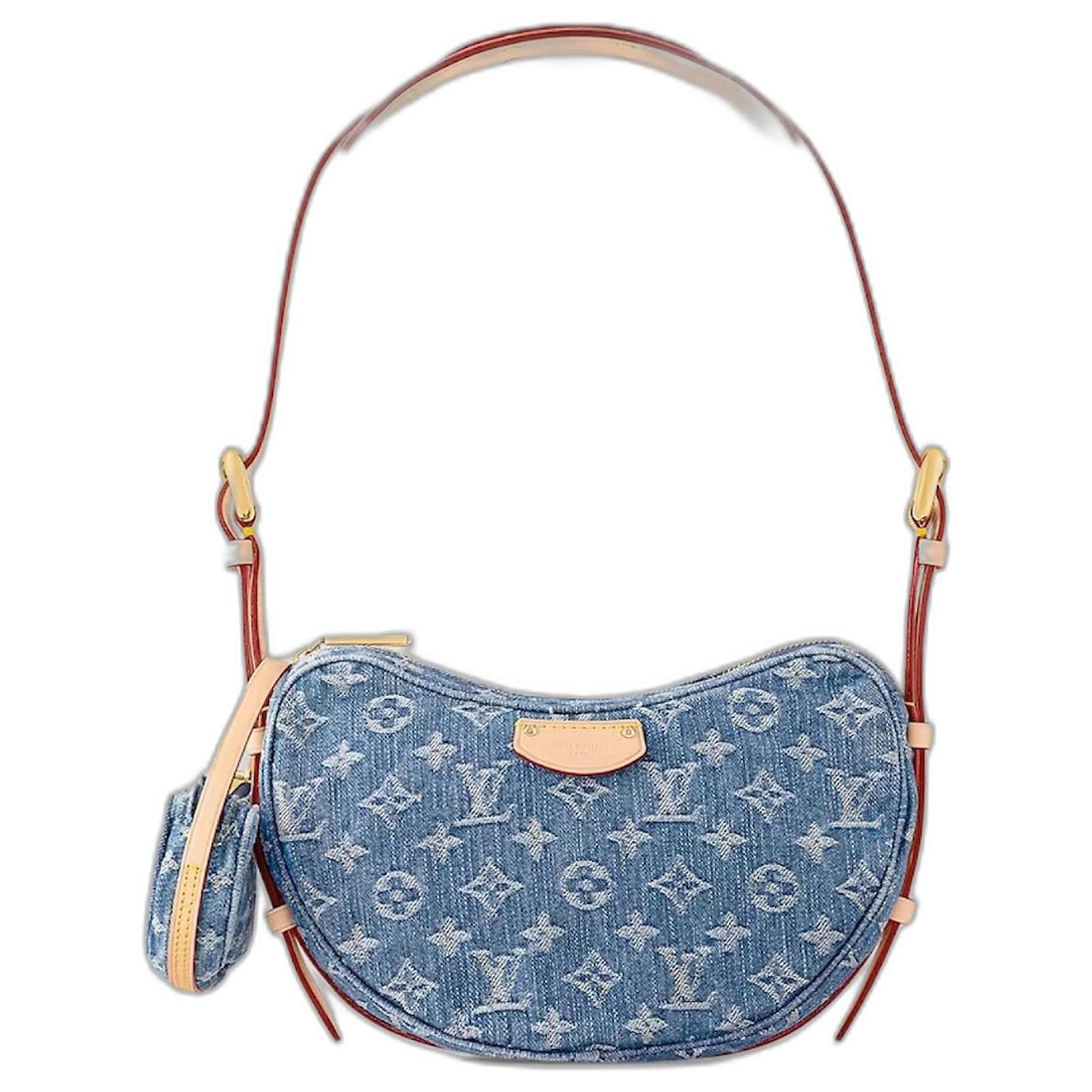 Louis Vuitton LV Denim Croissant neue Tasche Blau John ref.1158445 Joli Closet