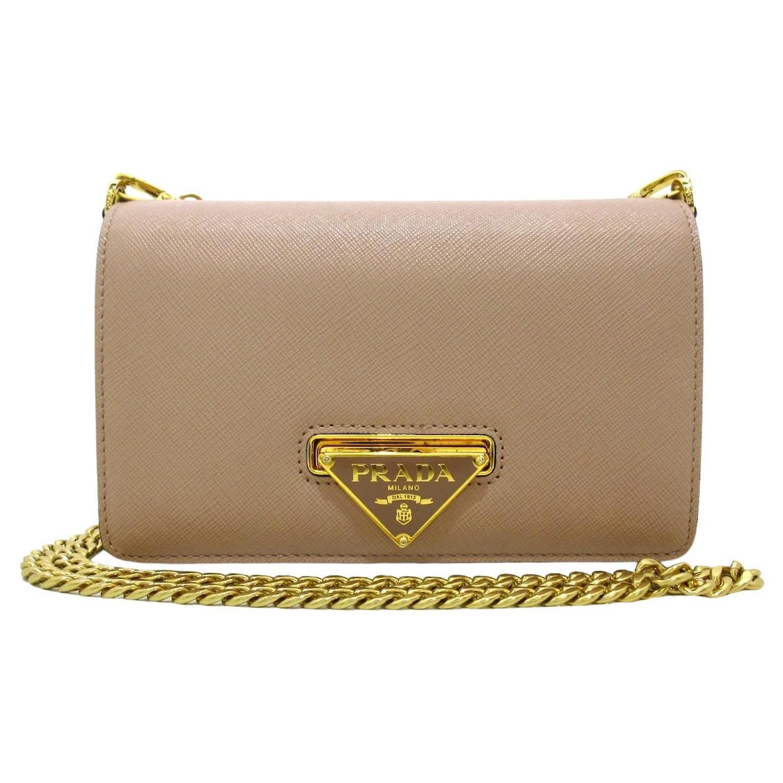 Prada Saffiano Beige Leather ref.1159845 - Joli Closet Prada Saffiano Beige Leather ref.1159845 - Joli Closet