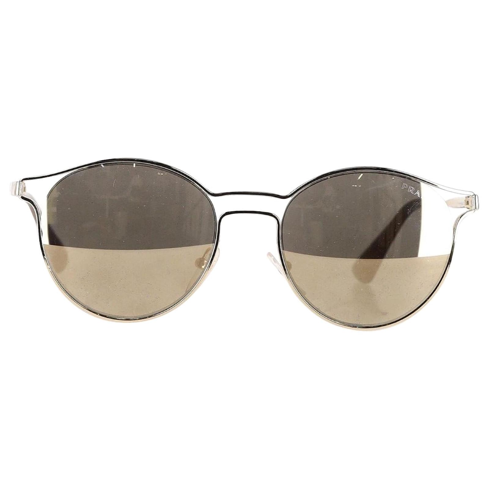 Prada Cinema PR 62SS Mirror Sunglasses in Gold Metal Golden ref.1161112 Joli Closet