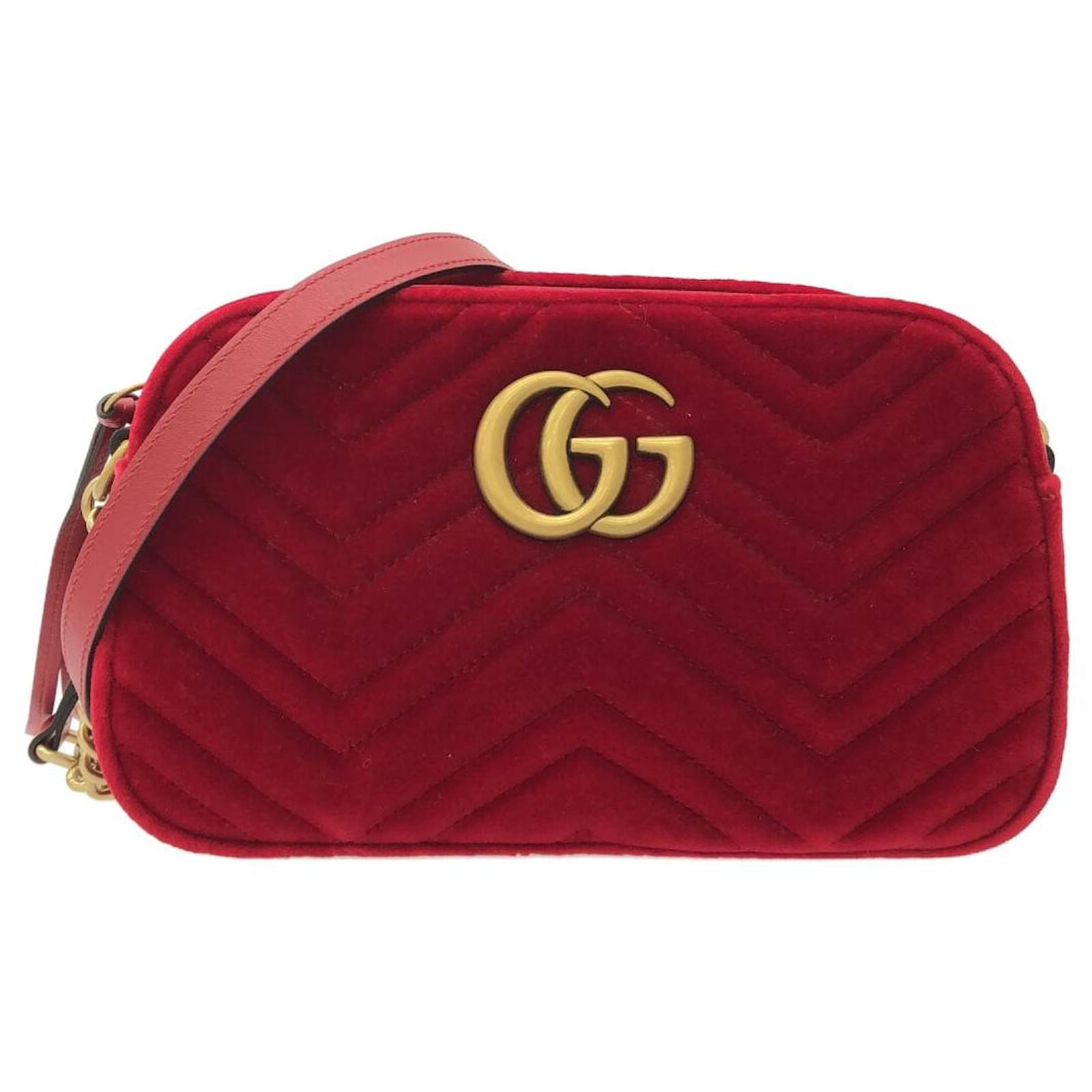 Gg marmont red discount velvet