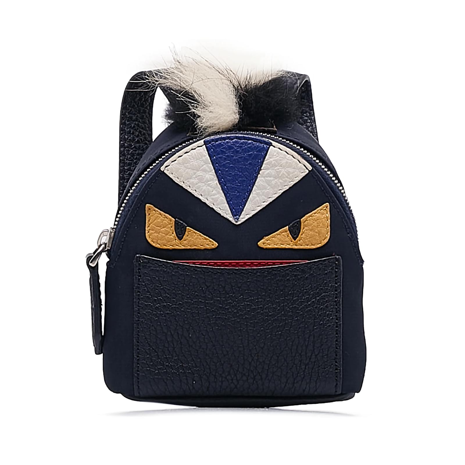 Fendi Keychain Backpack Fendi Mini Monster Backpack Charm, Small