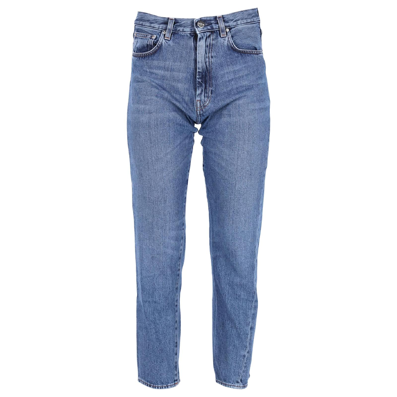 Totême Twisted Seam Denim Jeans in Blue Cotton ref.1165619 - Joli Closet