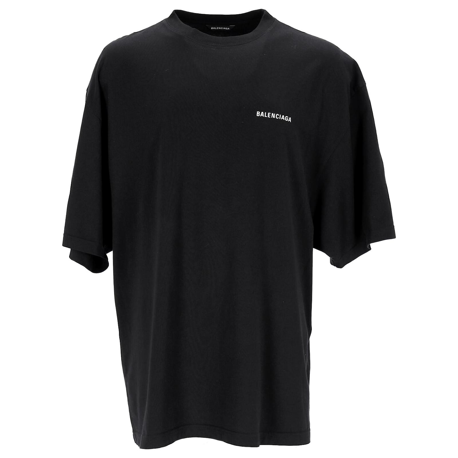 Balenciaga Defile Medium Fit T-Shirt In Black Cotton ref