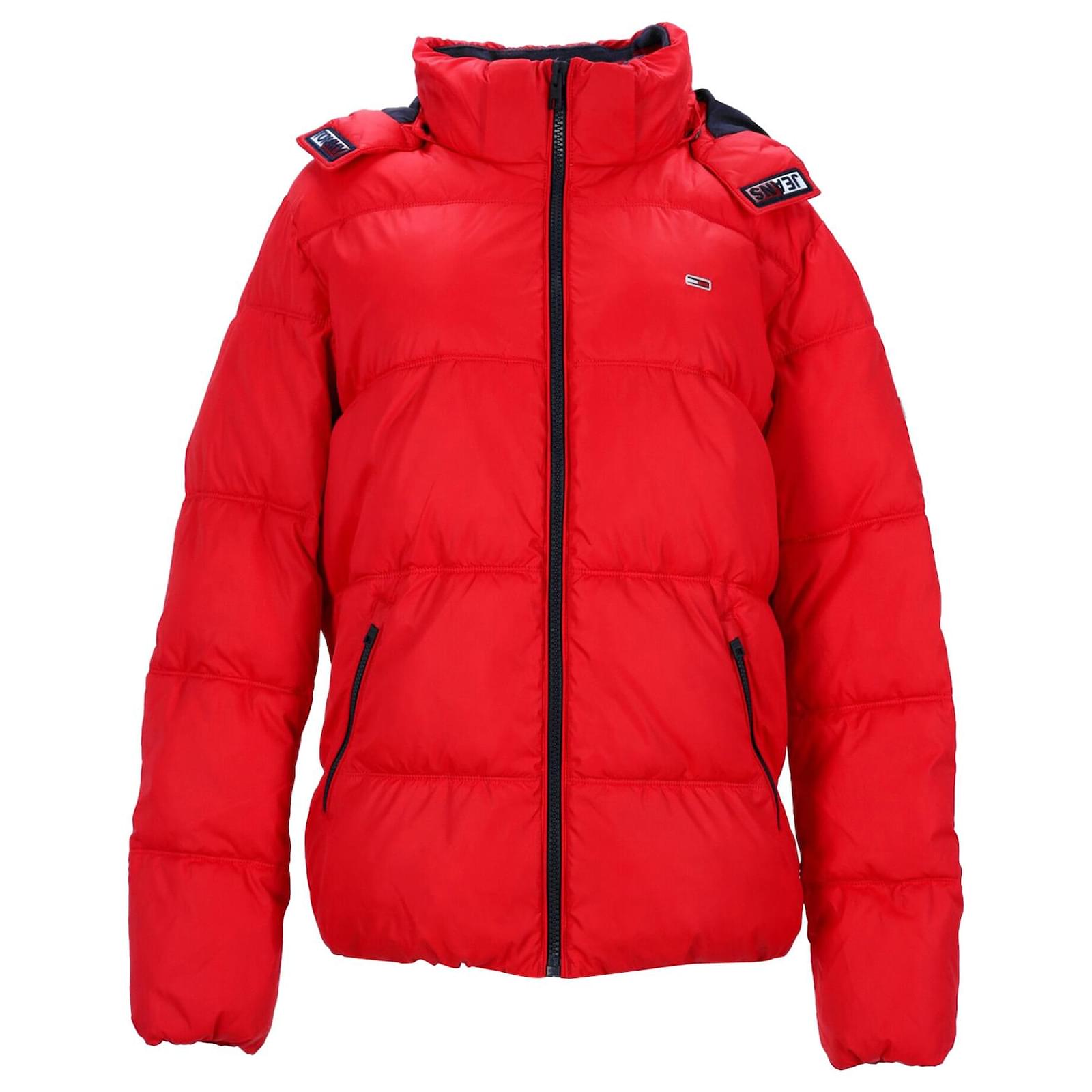 Puffer Jacket Tommy Hilfiger Herren Daunenjacke Rot Down Jacket