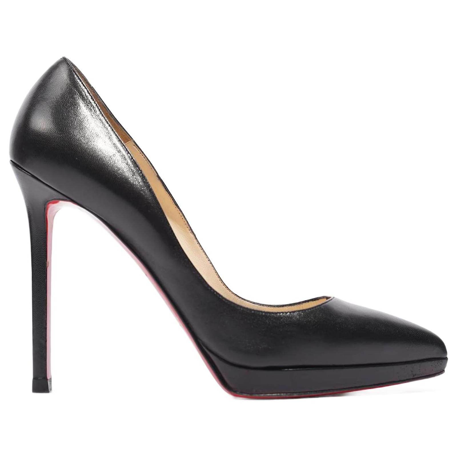 Christian Louboutin Pigalle Plato 120 Black calf leather Leather