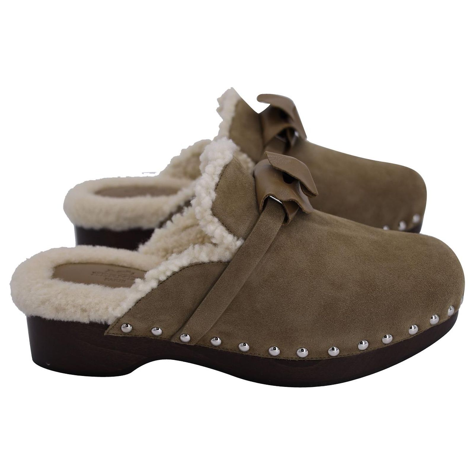 Mules En Daim Beige PLANET - Taille 39 (UK 6) - Neuves Sans Boîte
