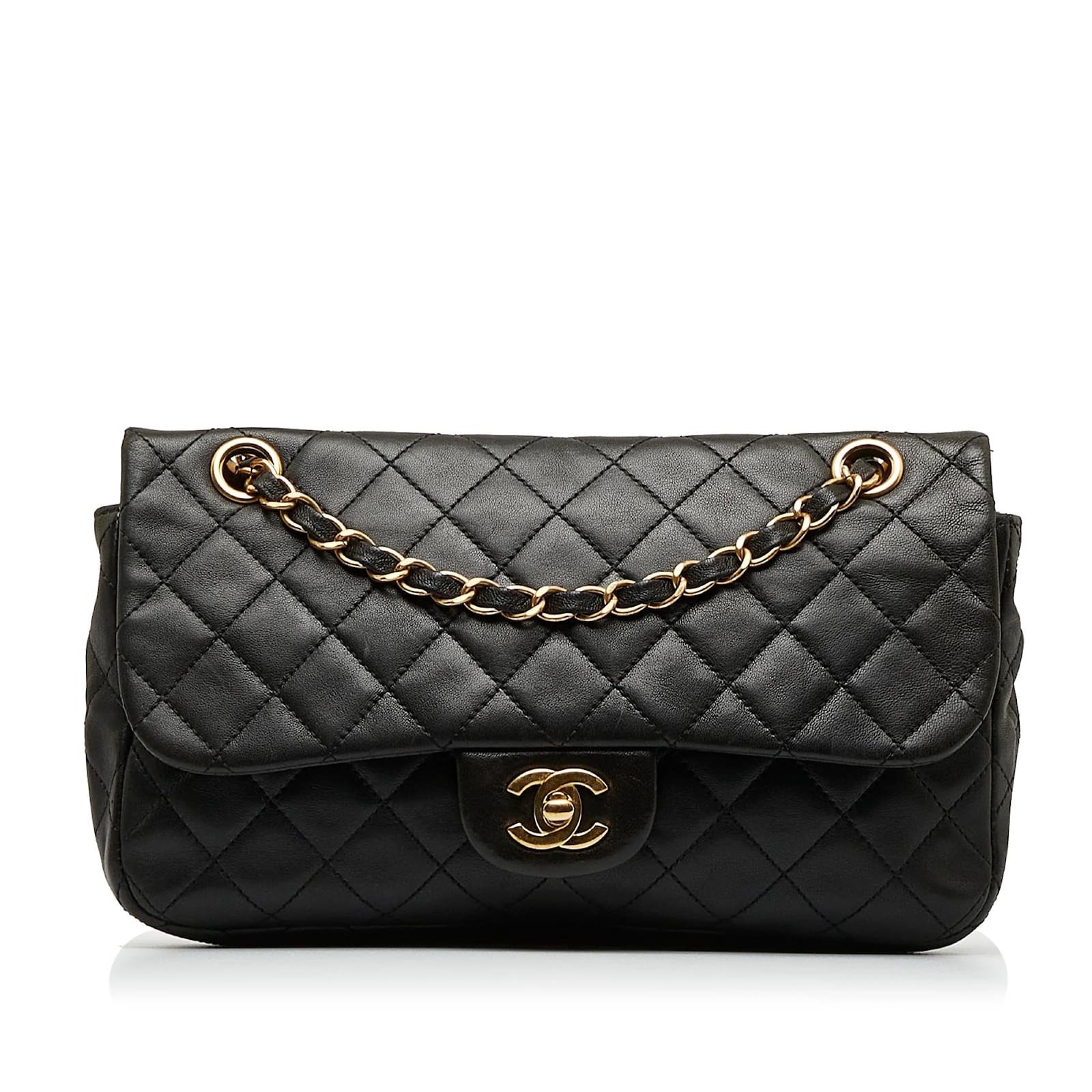 Bolso de hombro Chanel mediano cl sico de piel de cordero con