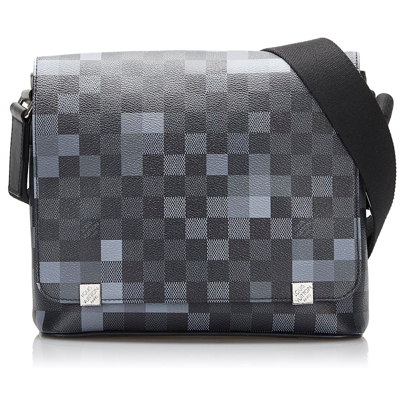 Louis Vuitton Black Damier Graphite Pixel District PM Cloth ref.1172223 ...
