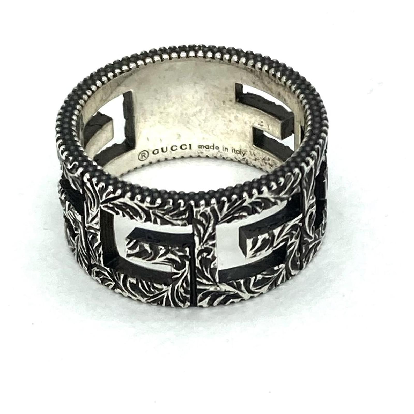 Gucci Signature GG Argent Argenté Joli Closet