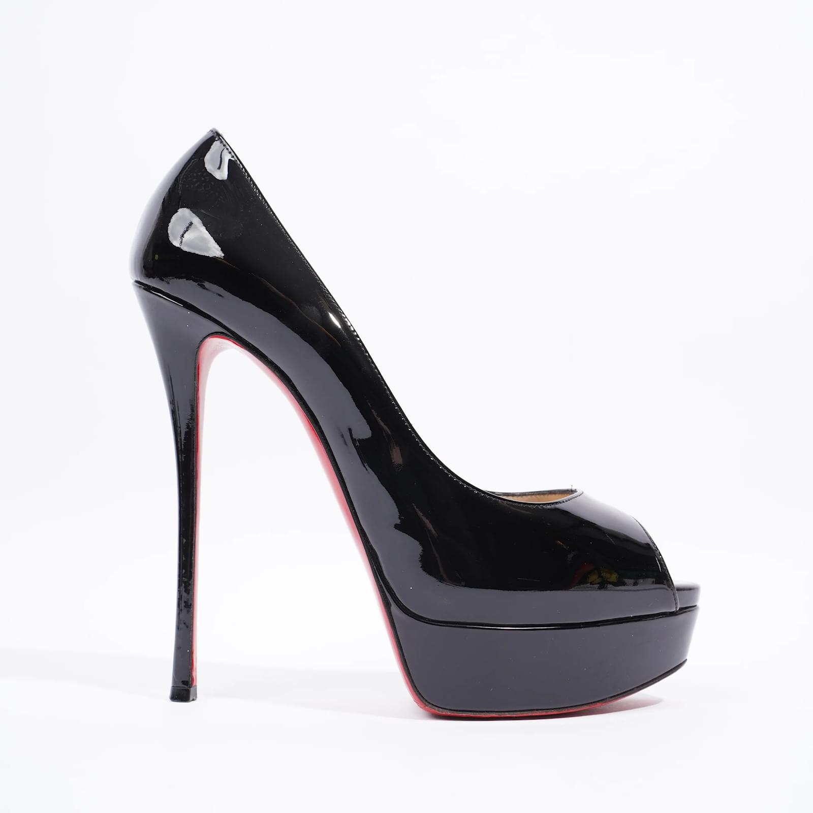 靴 Christian Louboutin FETISH PEEP 150 36.5 Fetish Peep - 150 mm Pumps - Vog patent leather - Loubi