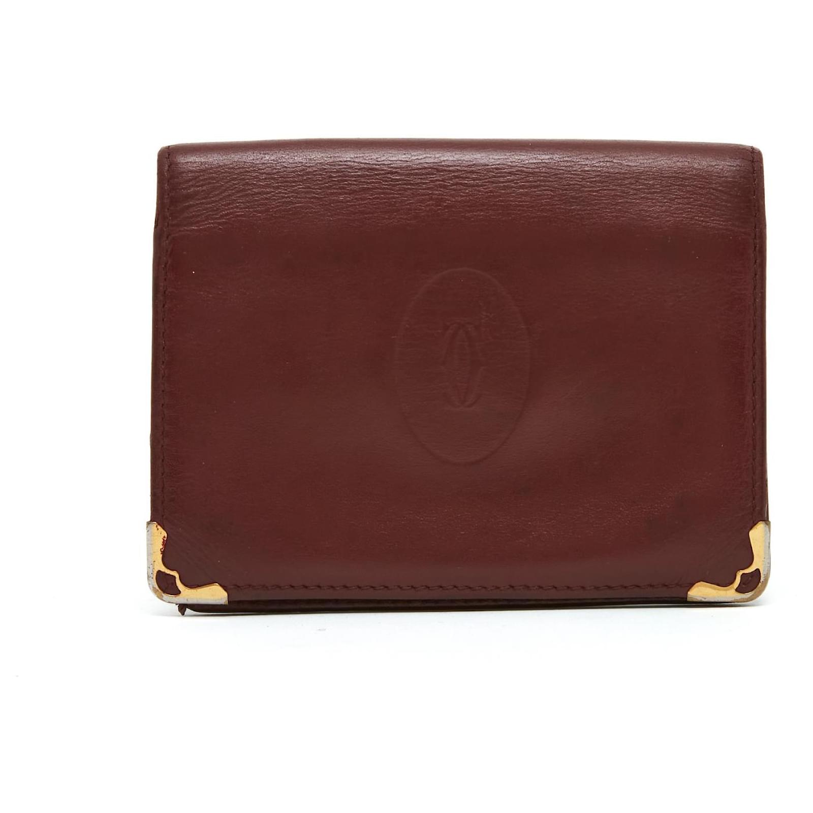 Leather Wallet Cartera Cartier Hombre Garantía Oficial De La