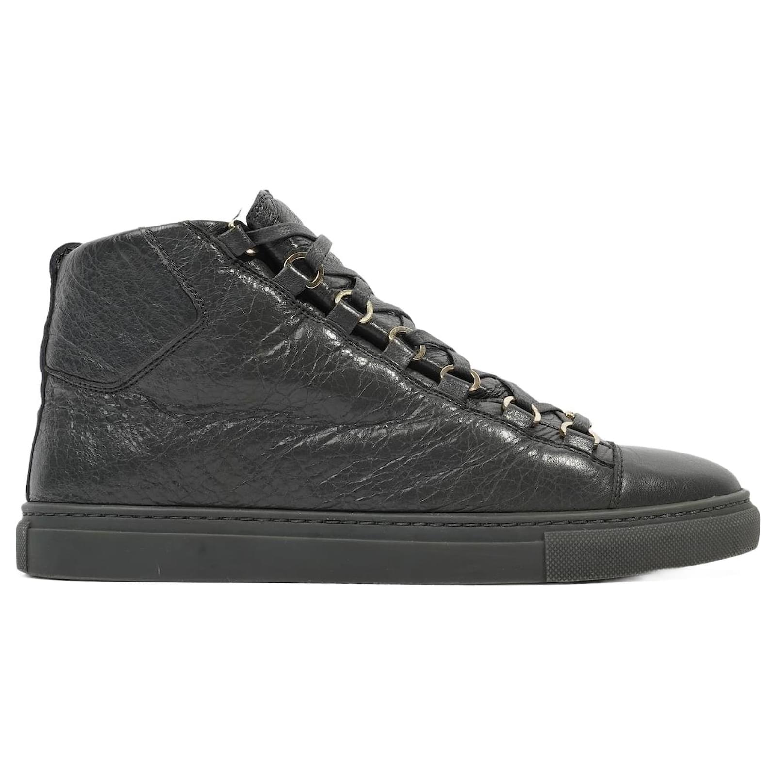 Balenciaga Arena High top Grey Leather EU 39 Uk 6 ref.1175835 Joli Closet