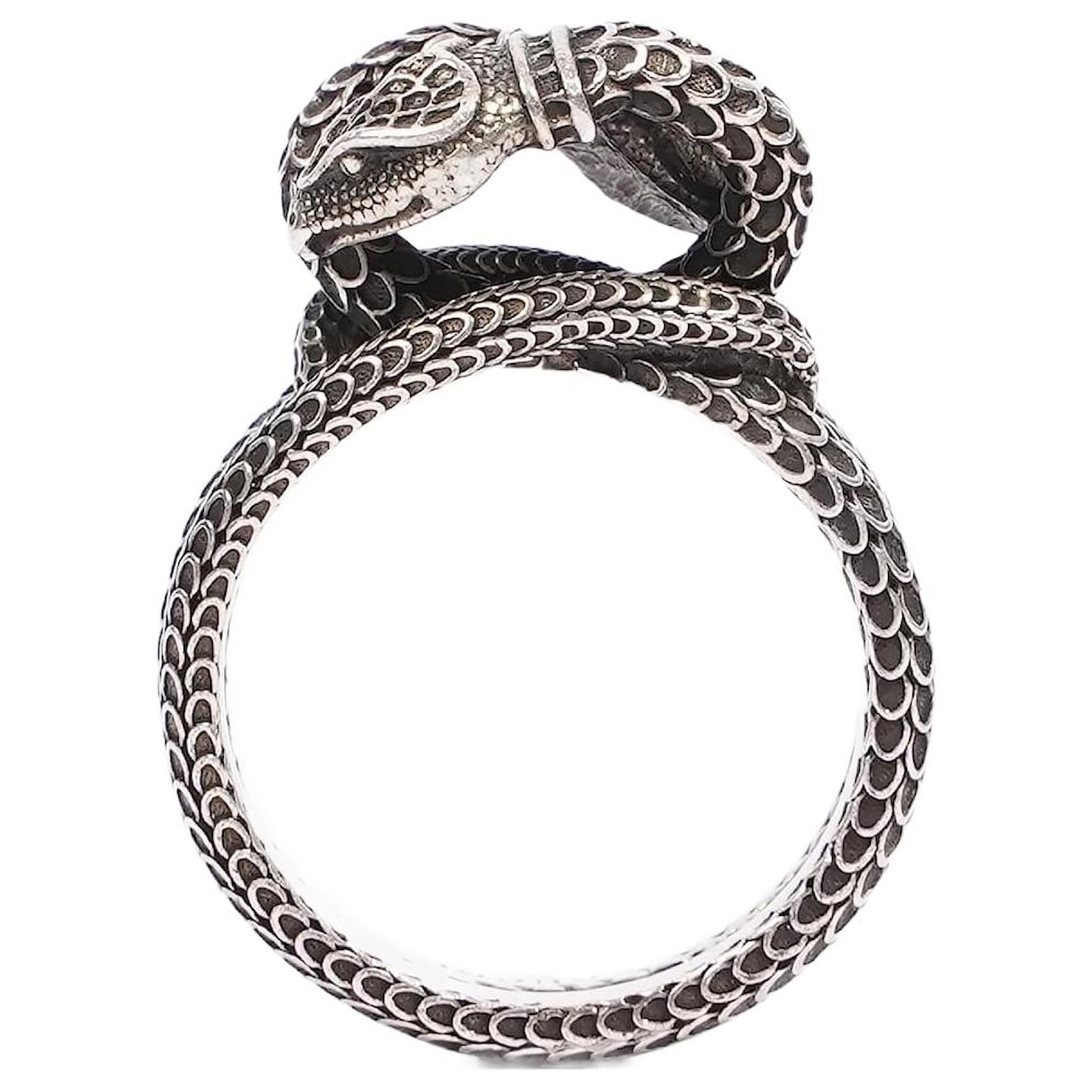 Bague Serpent T te Doubl e Gucci Argent Argent Sterling 21 Argent