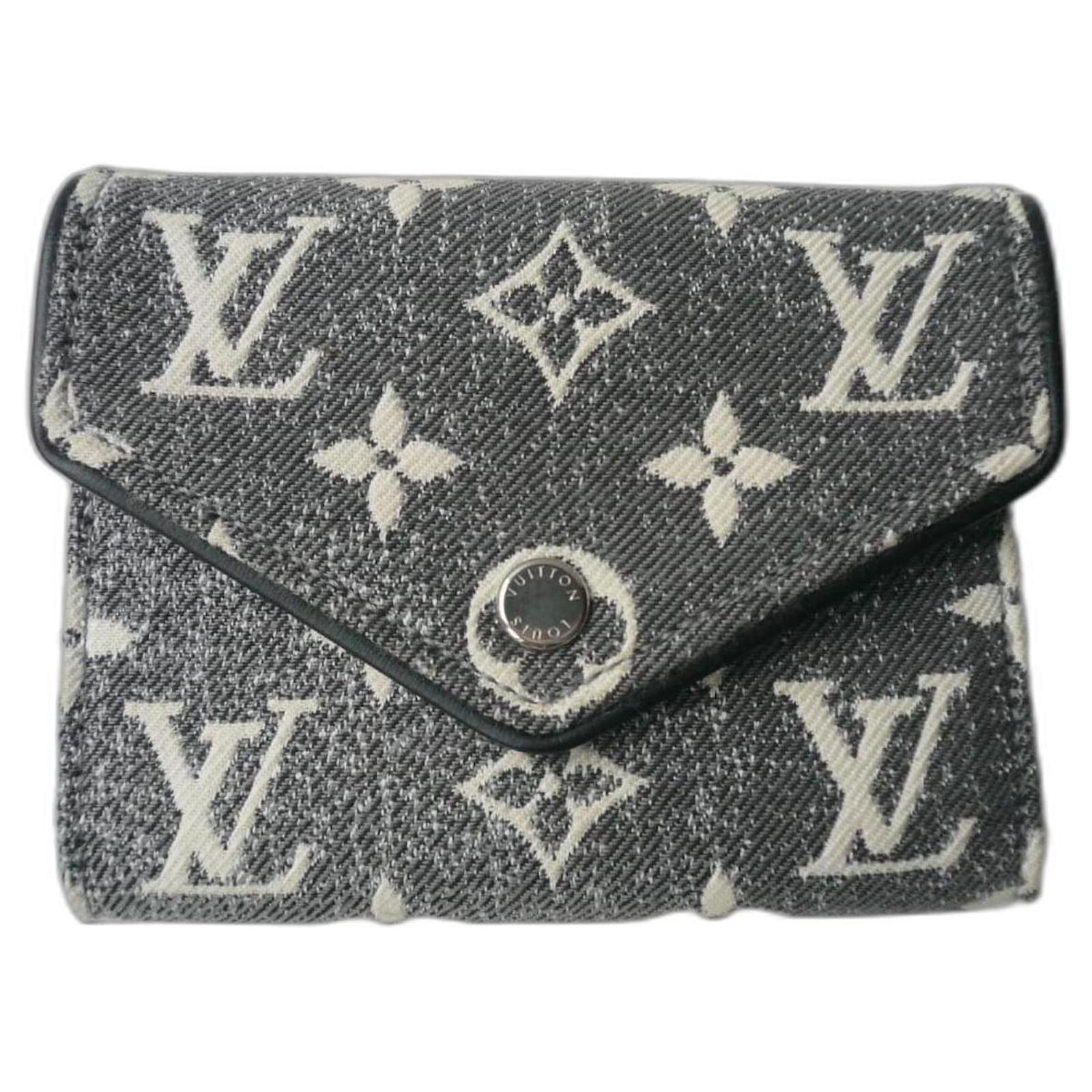 Portafoglio Louis Vuitton Monogram Denim Victorine M81859 Grigio