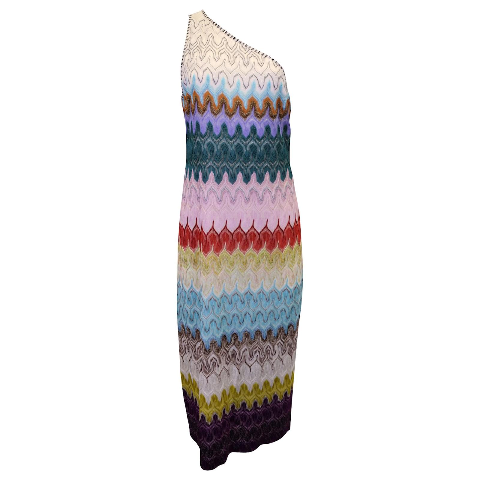 オールインワン・サロペット Missoni Multicolor Chevron Wool And Viscose Midi Dress Missoni Multicolor Chevron Wool And Viscose Dress | THE LIST