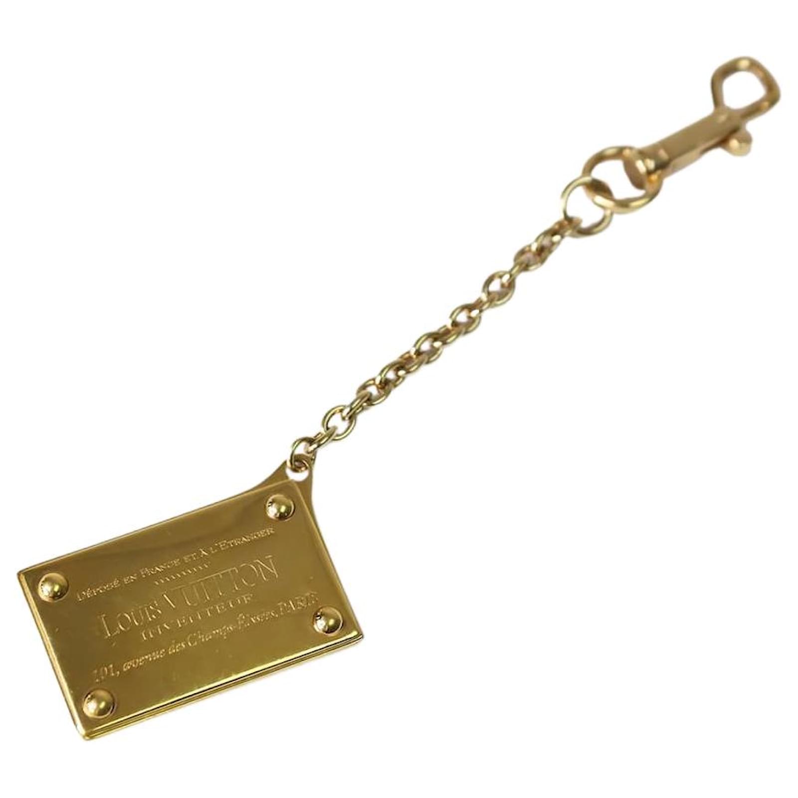 Louis Vuitton Gold tag keyring Golden Metal ref.JC1177832 (Sold