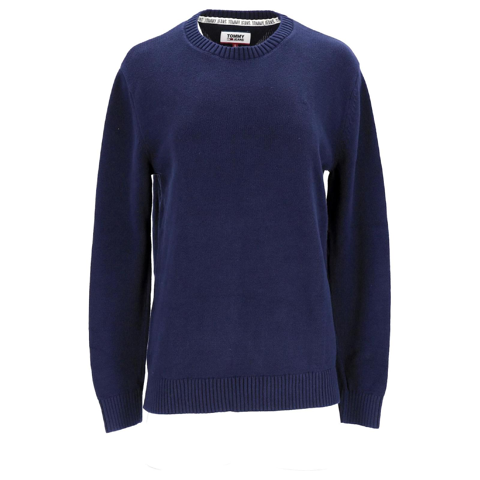Sweat Homme Crew Clothing Bleu – Coton, Taille L, Logo, Très Bon état