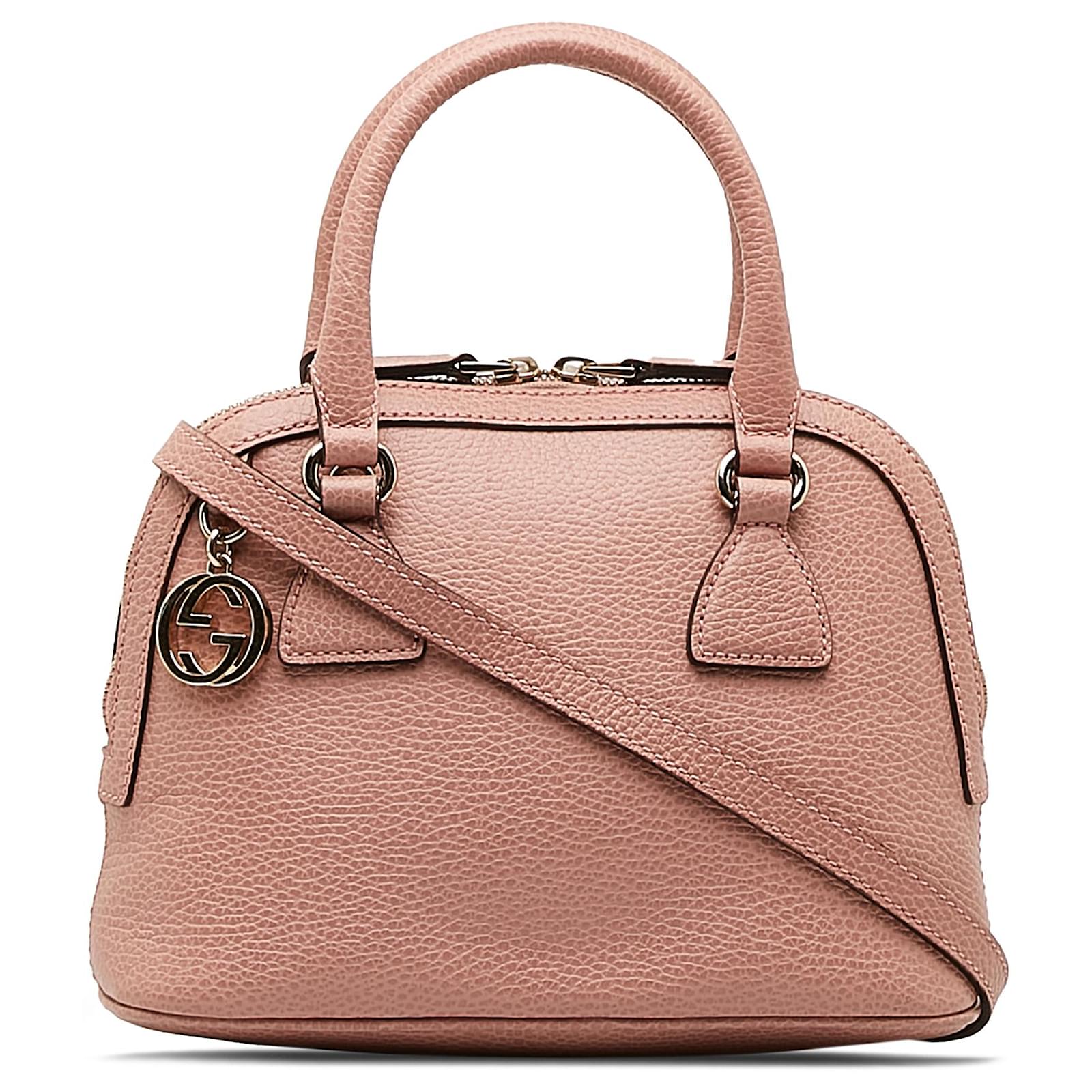 Gucci Pink Mini GG Charm Dome Satchel Leder Kalbahnliches Kalb ref.1179022 Joli Closet