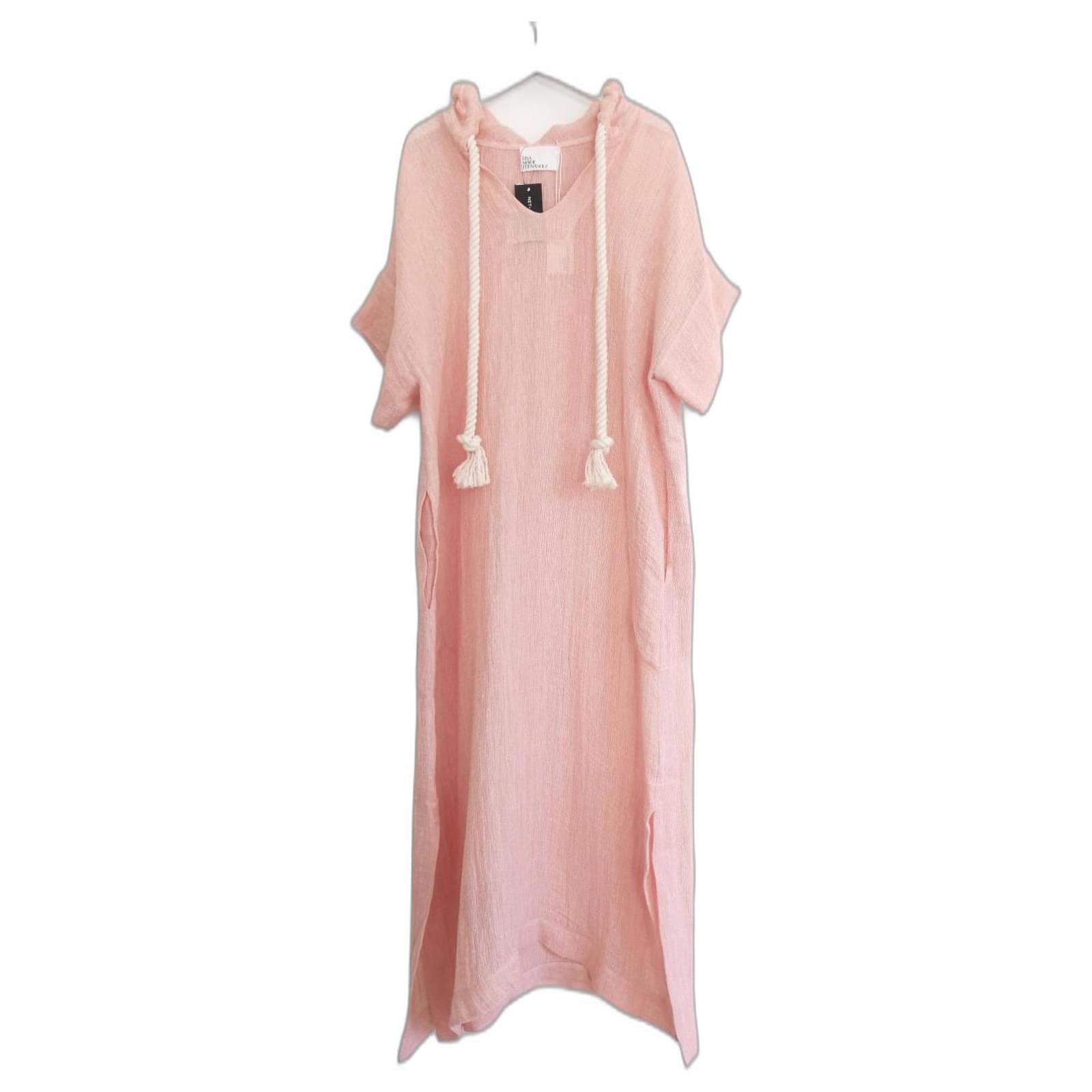 ワンピース herlipto Linen-blended Kaftan Dress Lisa Marie Fernandez linen-blend gauze hooded kaftan dress