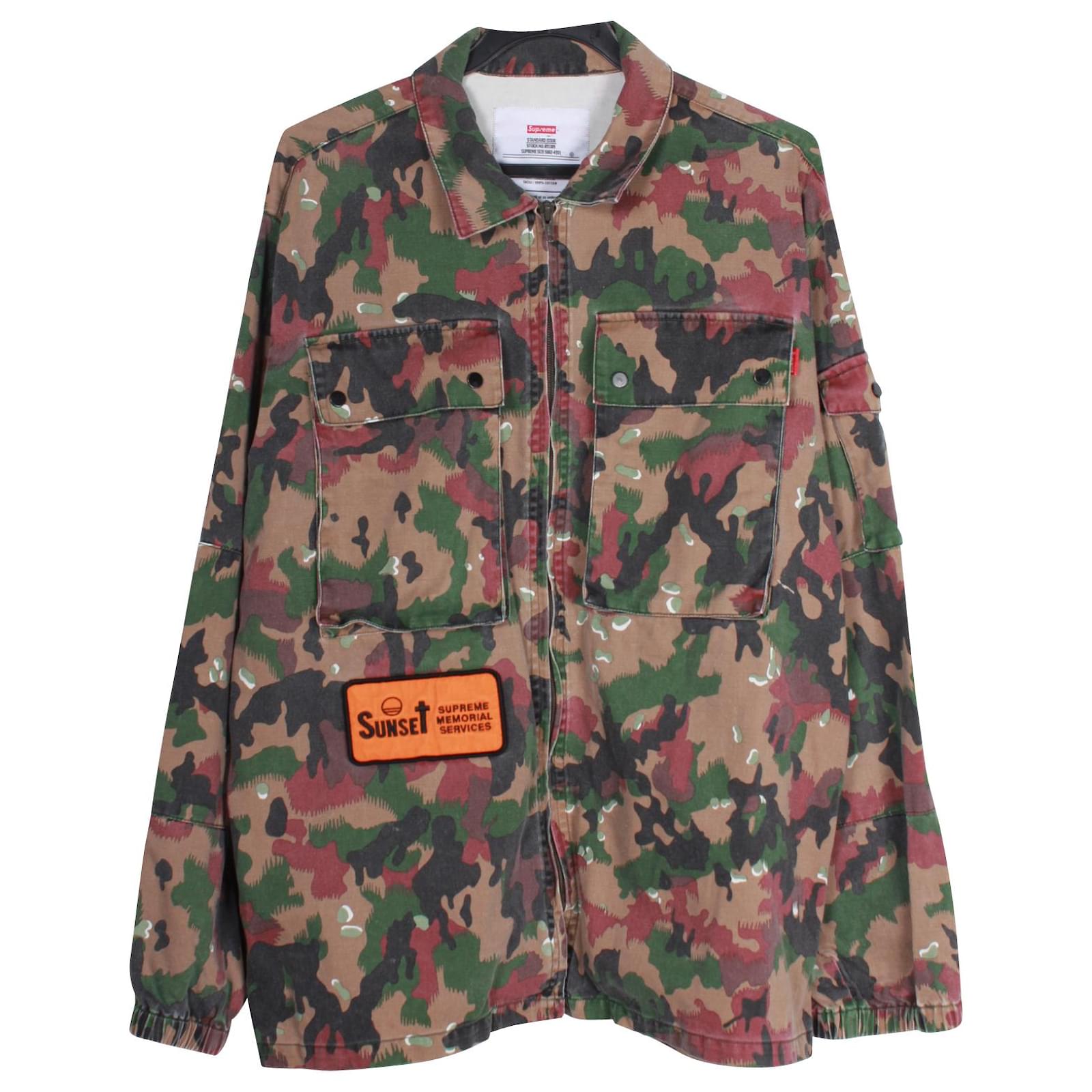 Giacca mimetica Supreme Sunset Memorial Service in cotone multicolore Stampa python ref.1190645 Joli Closet