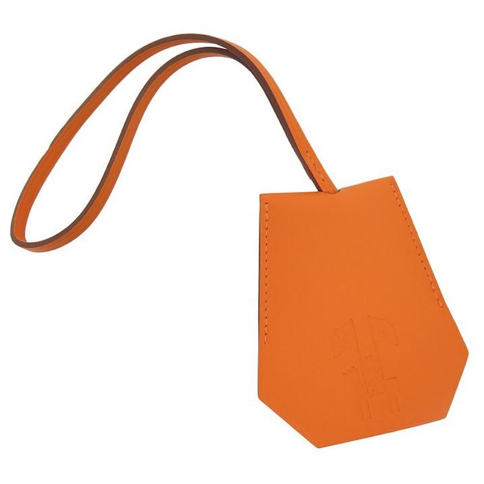 Hermès NEW HERMES CLOCHETTE ORANGE KEY RING THE SPIRIT OF THE